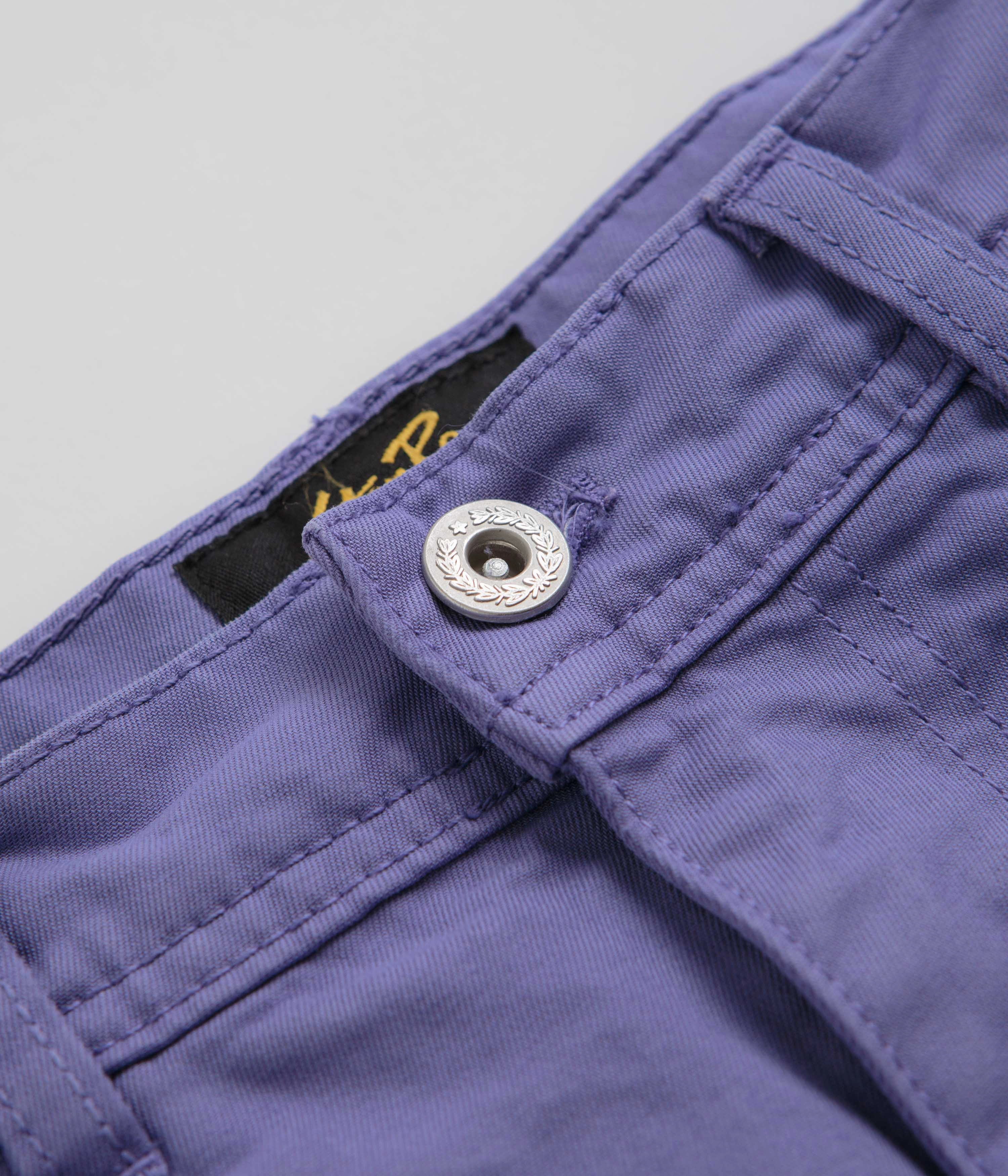 High Waist Stretch Relaxed Comfort Stan Ray OG Painter Pants - Blue Iris