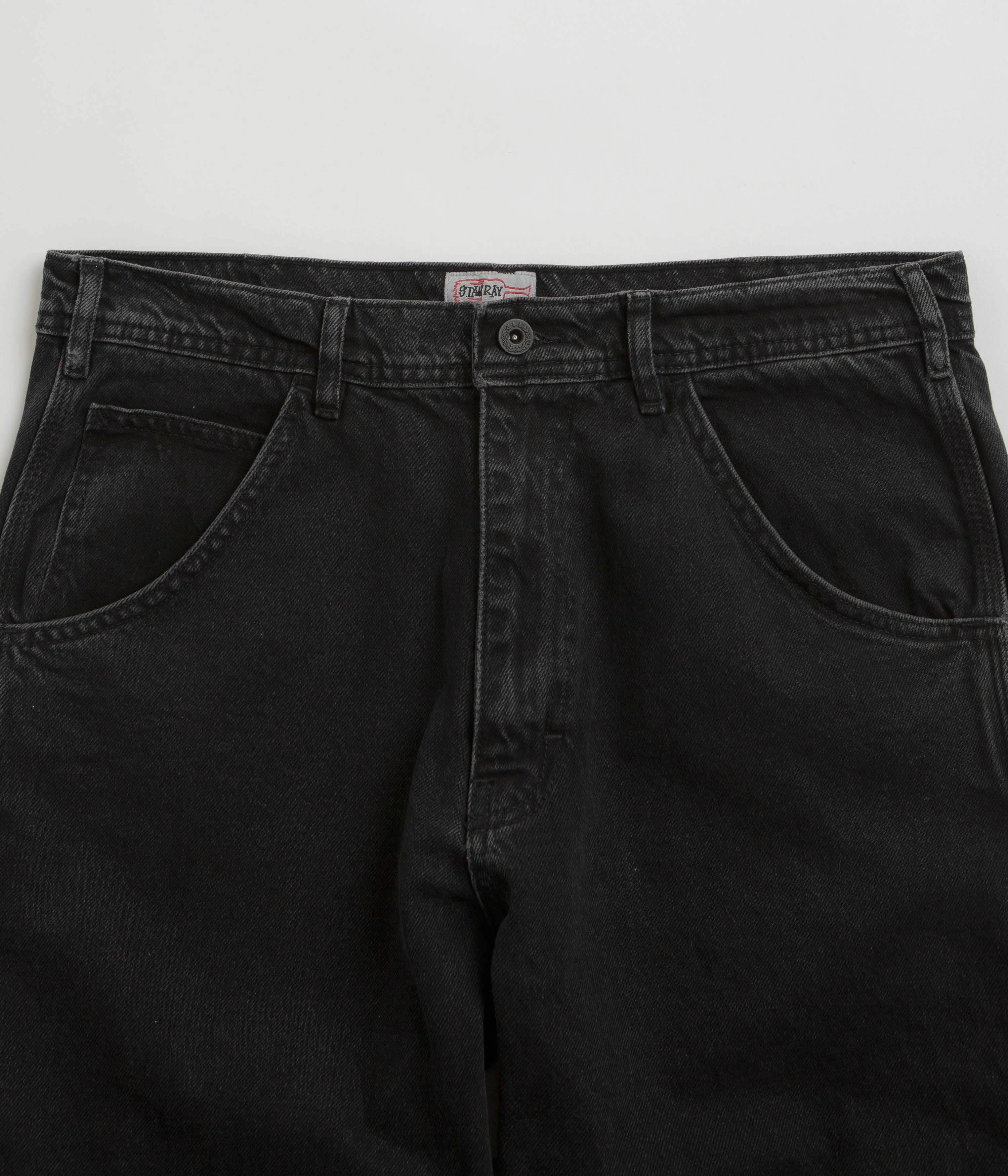 Stan Ray OG Painter Pants - Stonewashed Black Denim Flexible Fit Lightweight Fabric