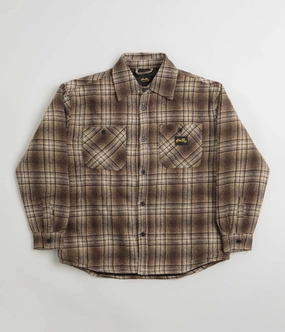 Stan Ray Quilted Plaid Overshirt - Brown FlexibleMovement