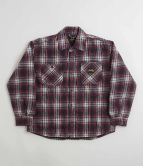 Patch Stan Ray Quilted Plaid Overshirt - Red