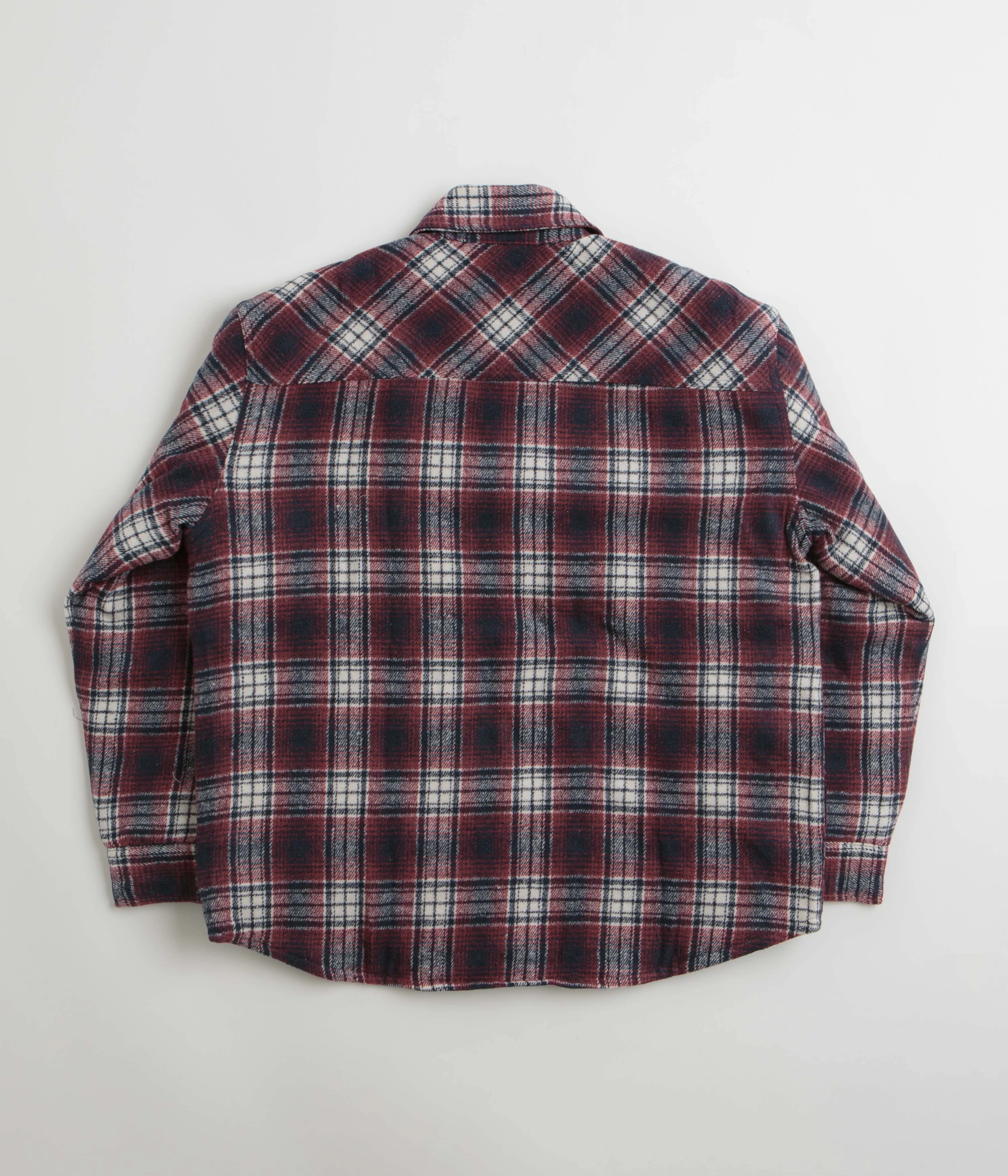 Stan Ray Quilted Plaid Overshirt - Red Hooded Design