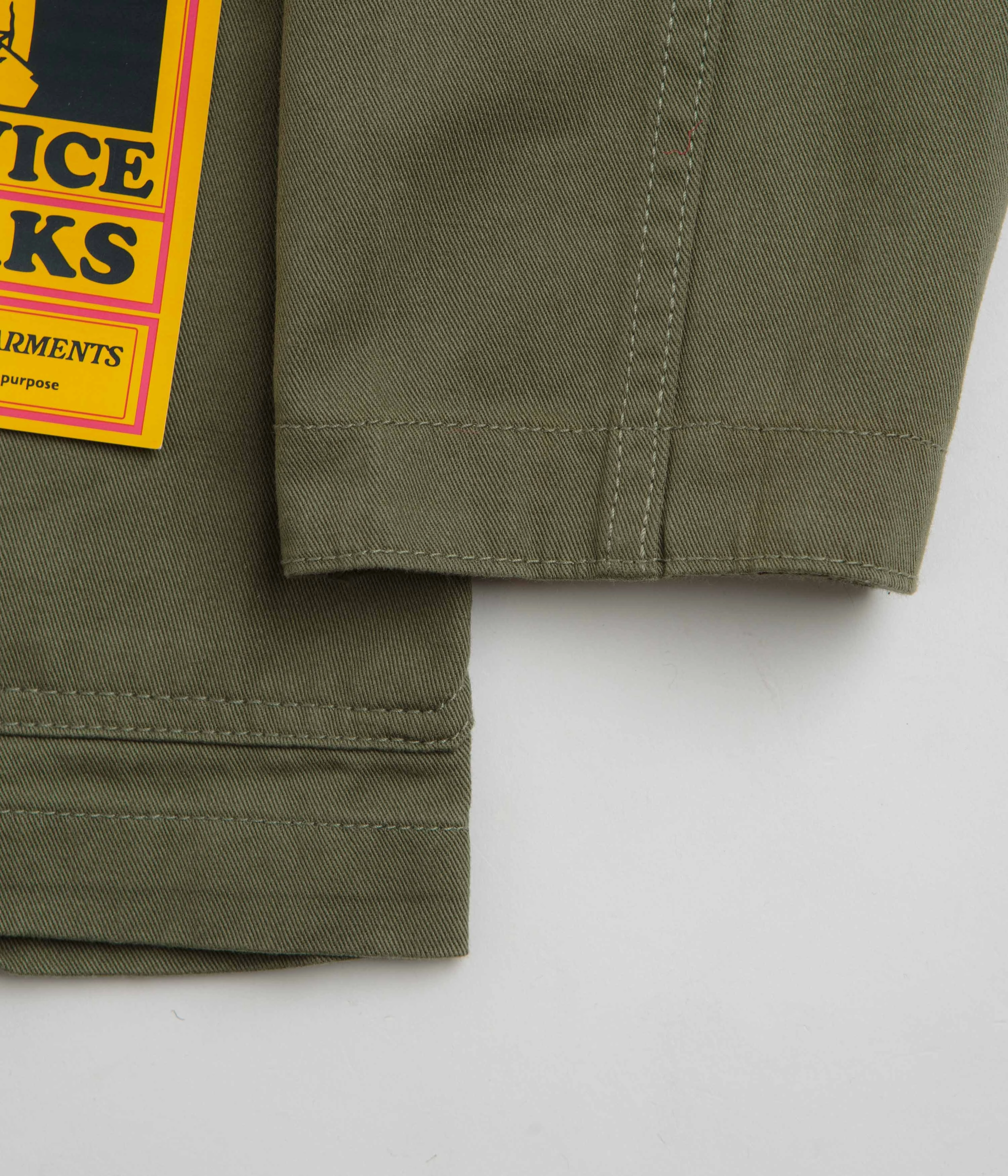 Winter Gear Ergonomic Paneling Service Works Drill Server Suit Jacket - Olive