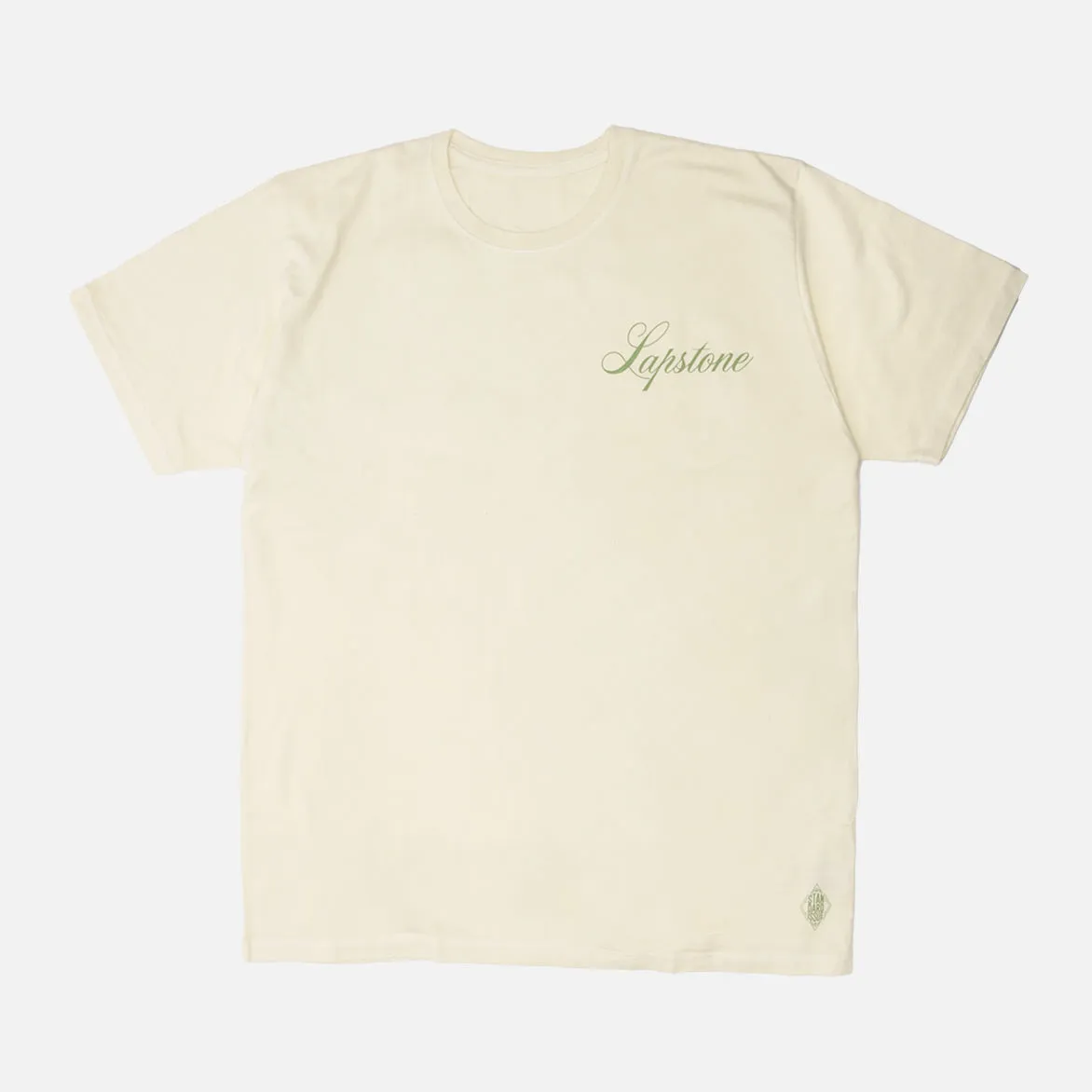Wrinklefree Beach Ease STANDARD ISSUE FOR LAPSTONE TEE - CREAM / OLIVE