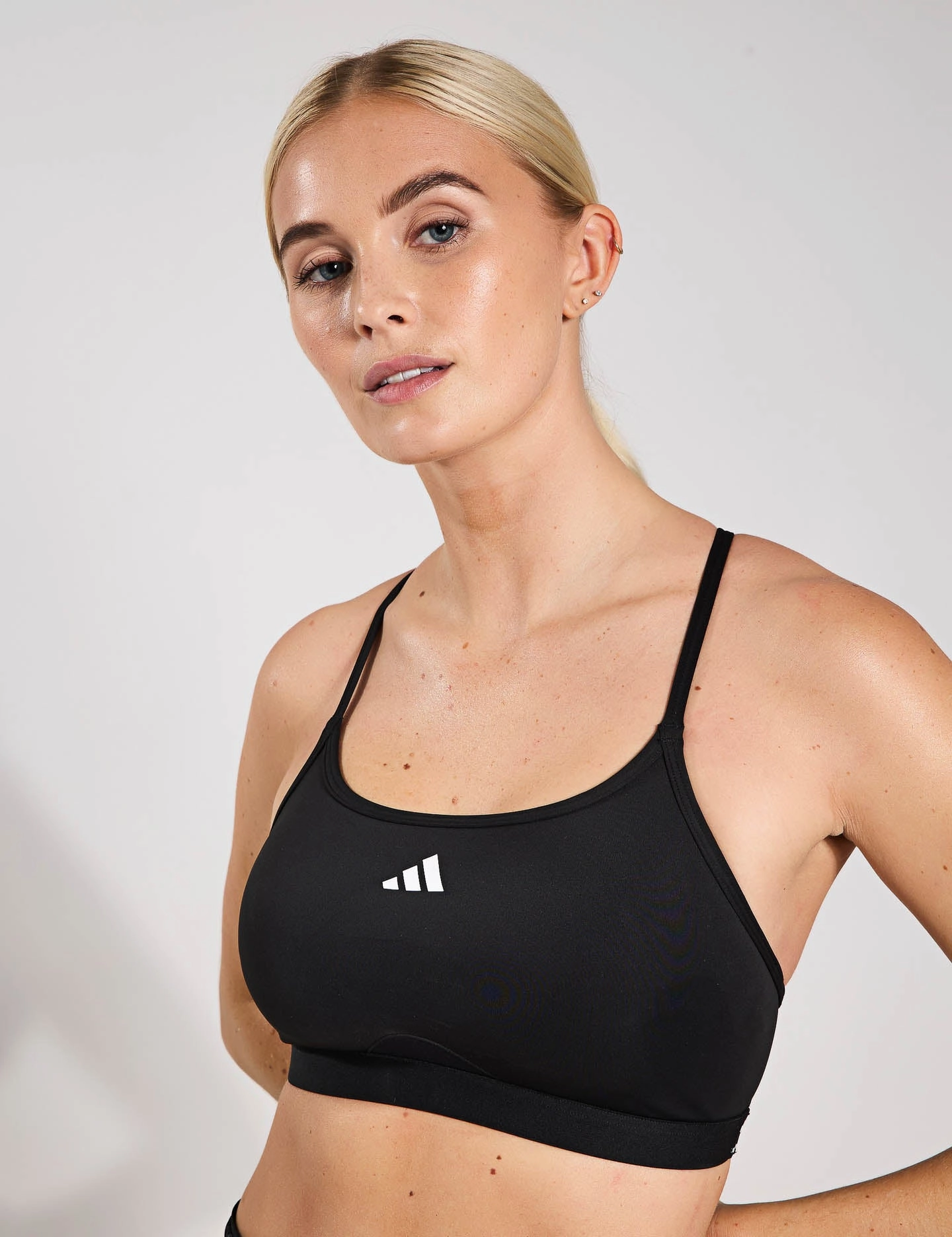Layering Piece Aeroreact Training 3-Stripes Bra - Black
