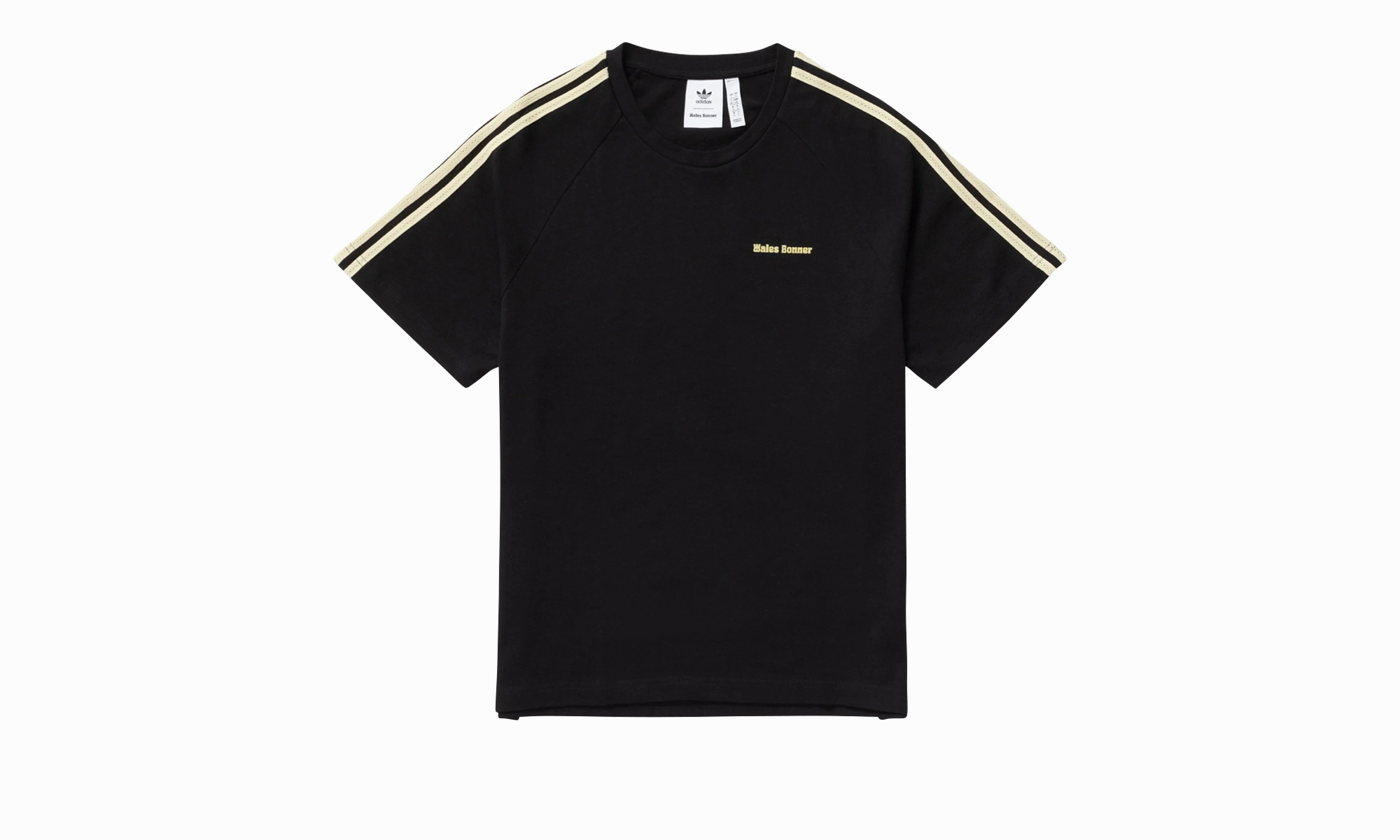 Statement Graphic Short Sleeve Tee "Wales Bonner - Black" MoistureControlClothing SmoothEdgeTrim