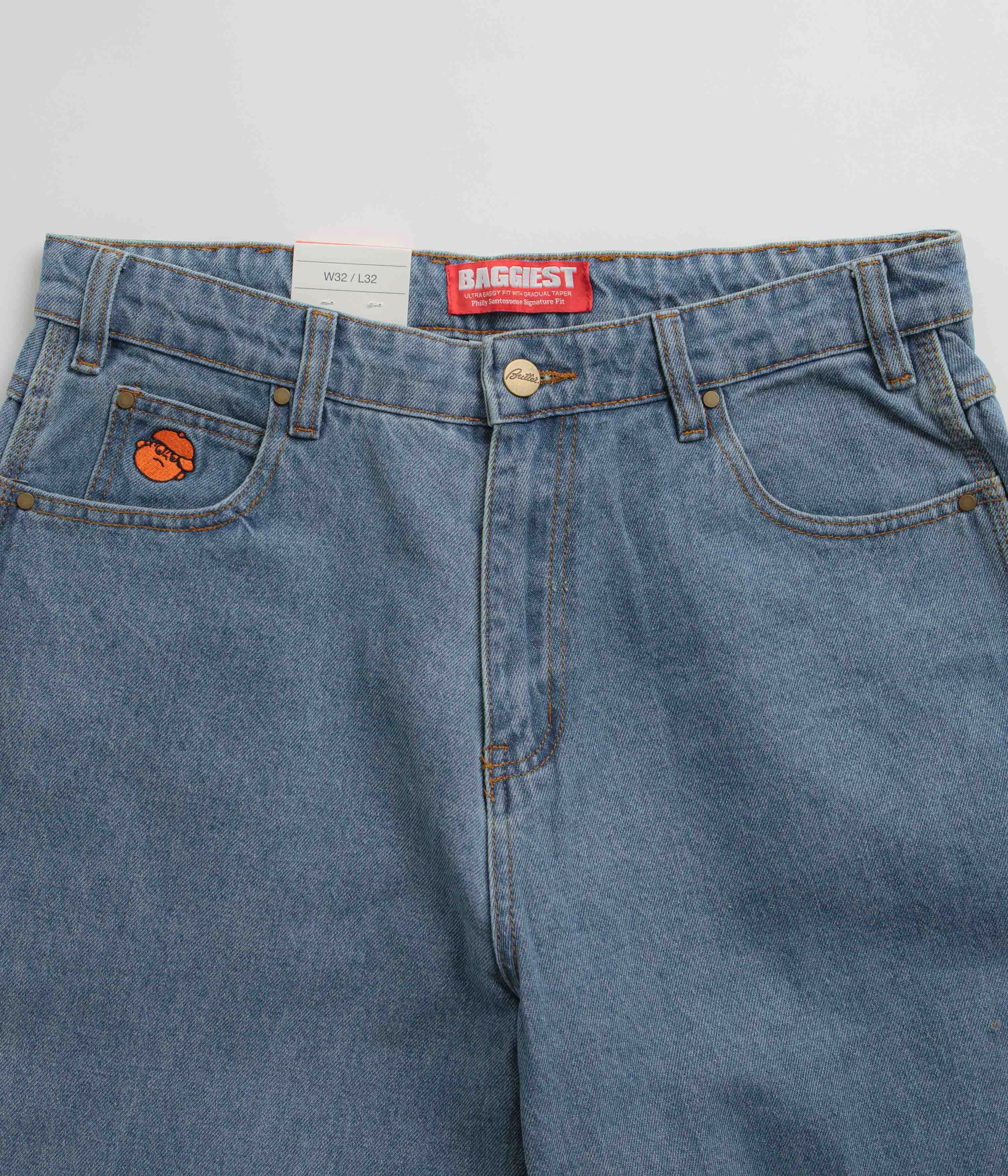 Butter Goods Santosuosso Jeans - Washed Indigo / Indigo Core Cut