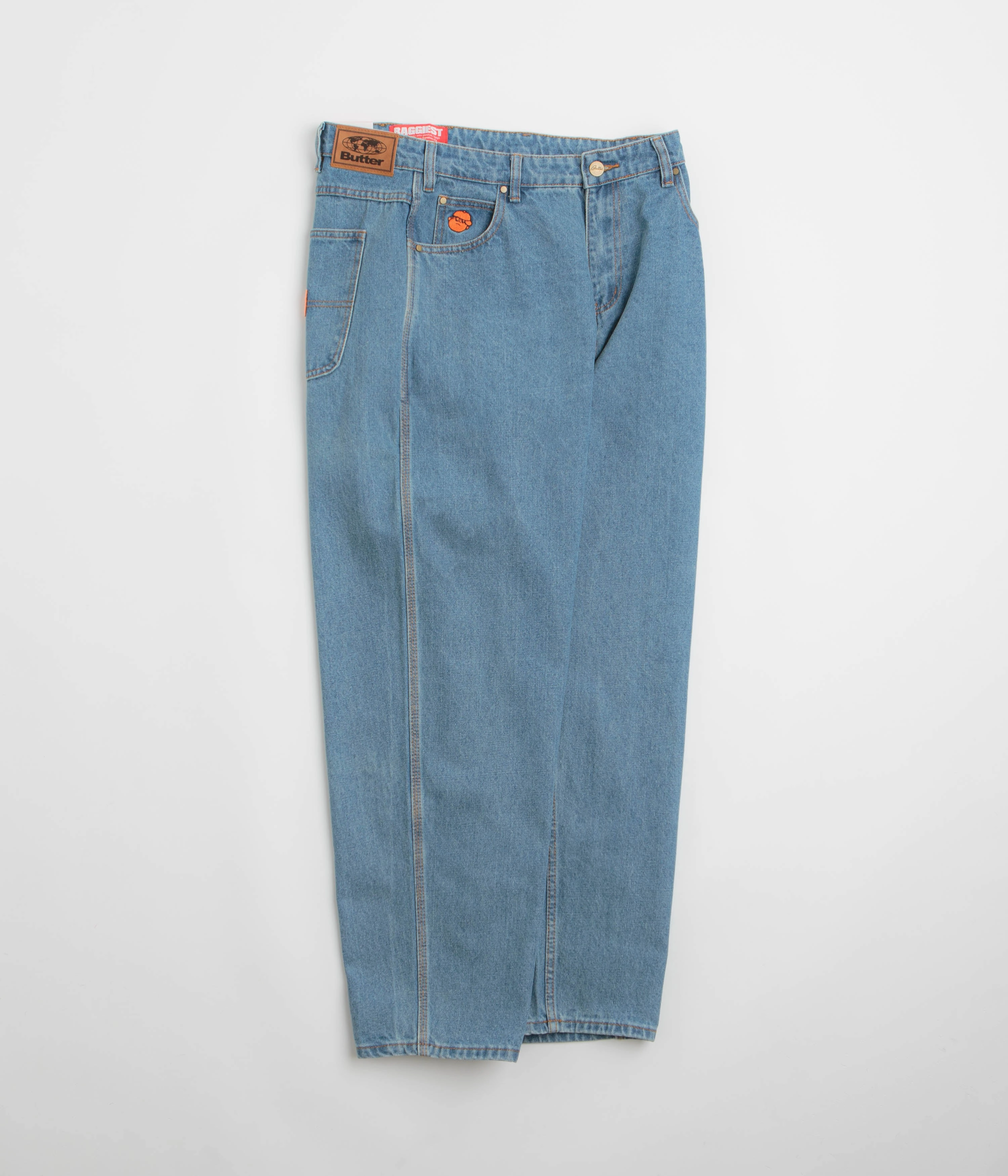 Eco Friendly Dyeing Dark wash Butter Goods Santosuosso Jeans - Washed Indigo / Indigo
