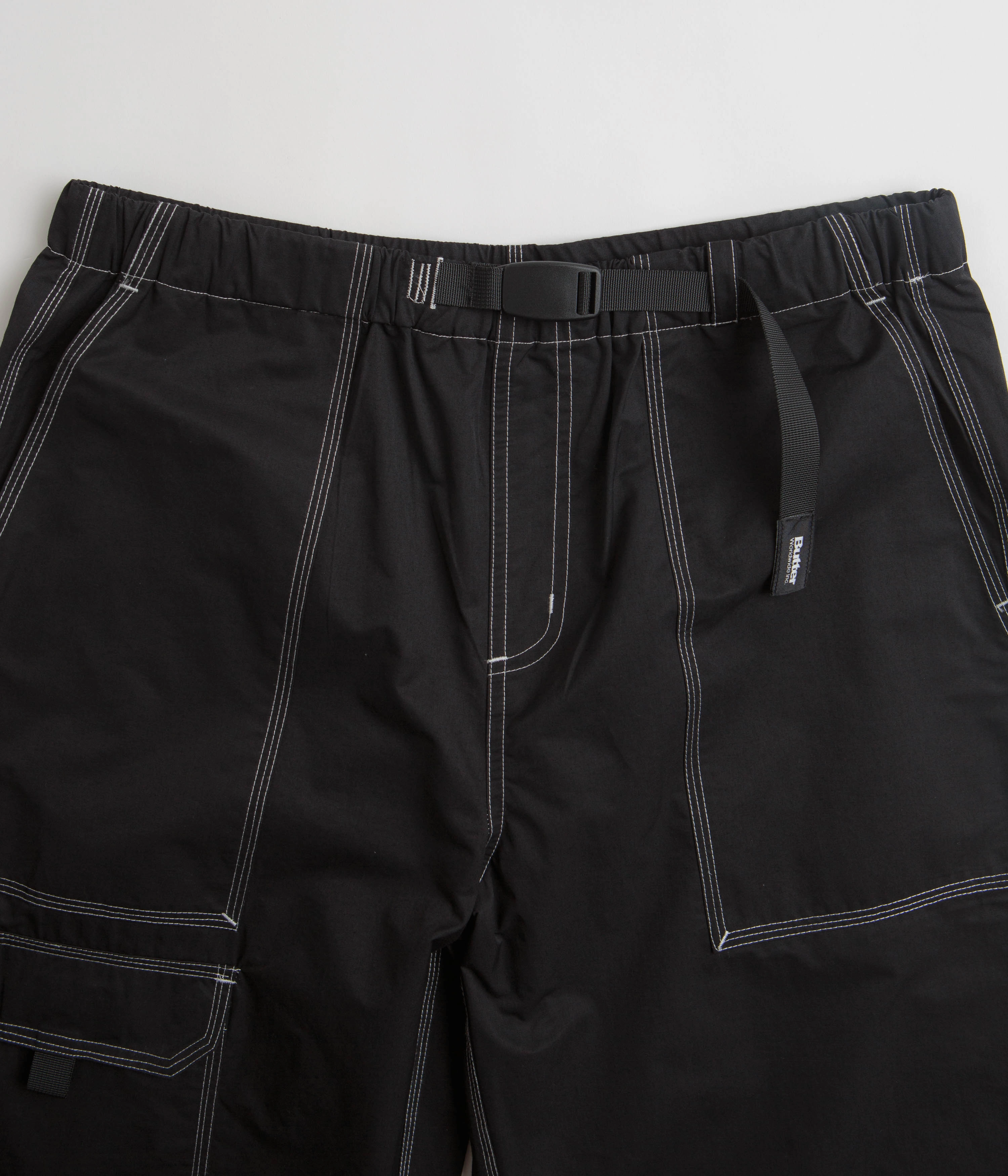 Plaid detail Pocket Reinforcement Butter Goods Climber Pants - Black