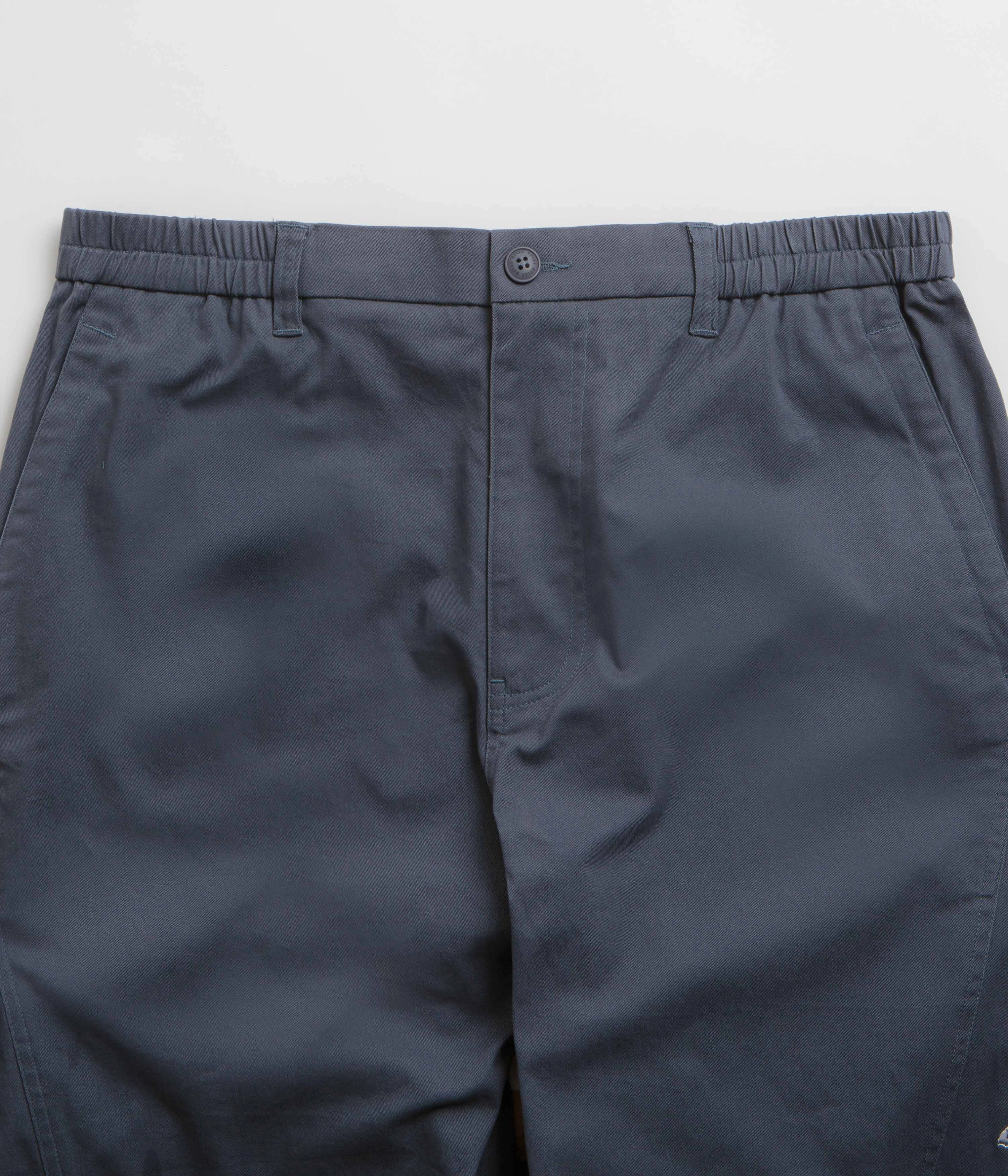 Helas Station Utility Pants - Grey Blue Travel-Ready Stretch Motion