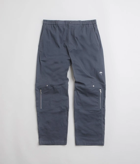 Anti Pilling Finish Helas Station Utility Pants - Grey Blue