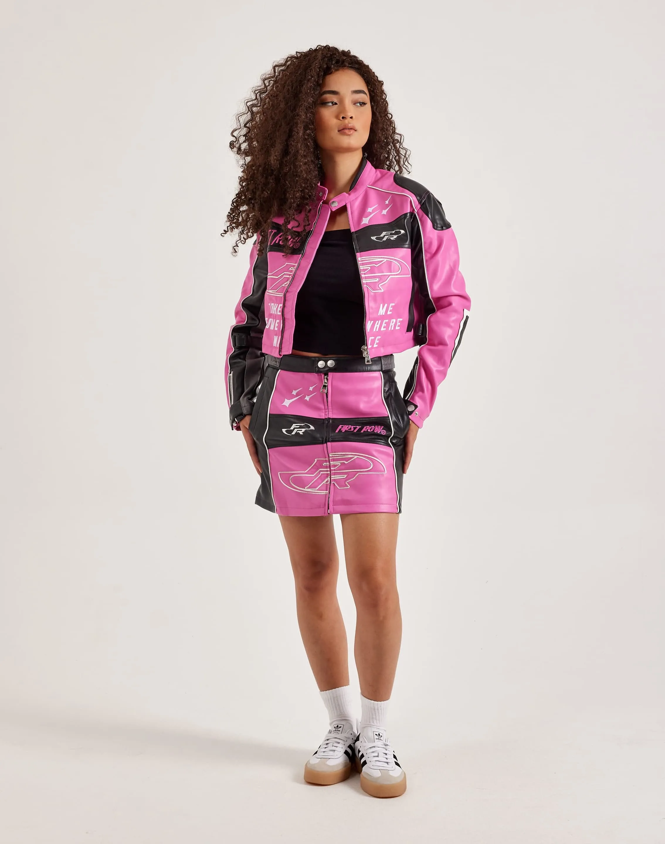 First Row Leather Racing Skirt Smooth Yarn HeatReflective Lining