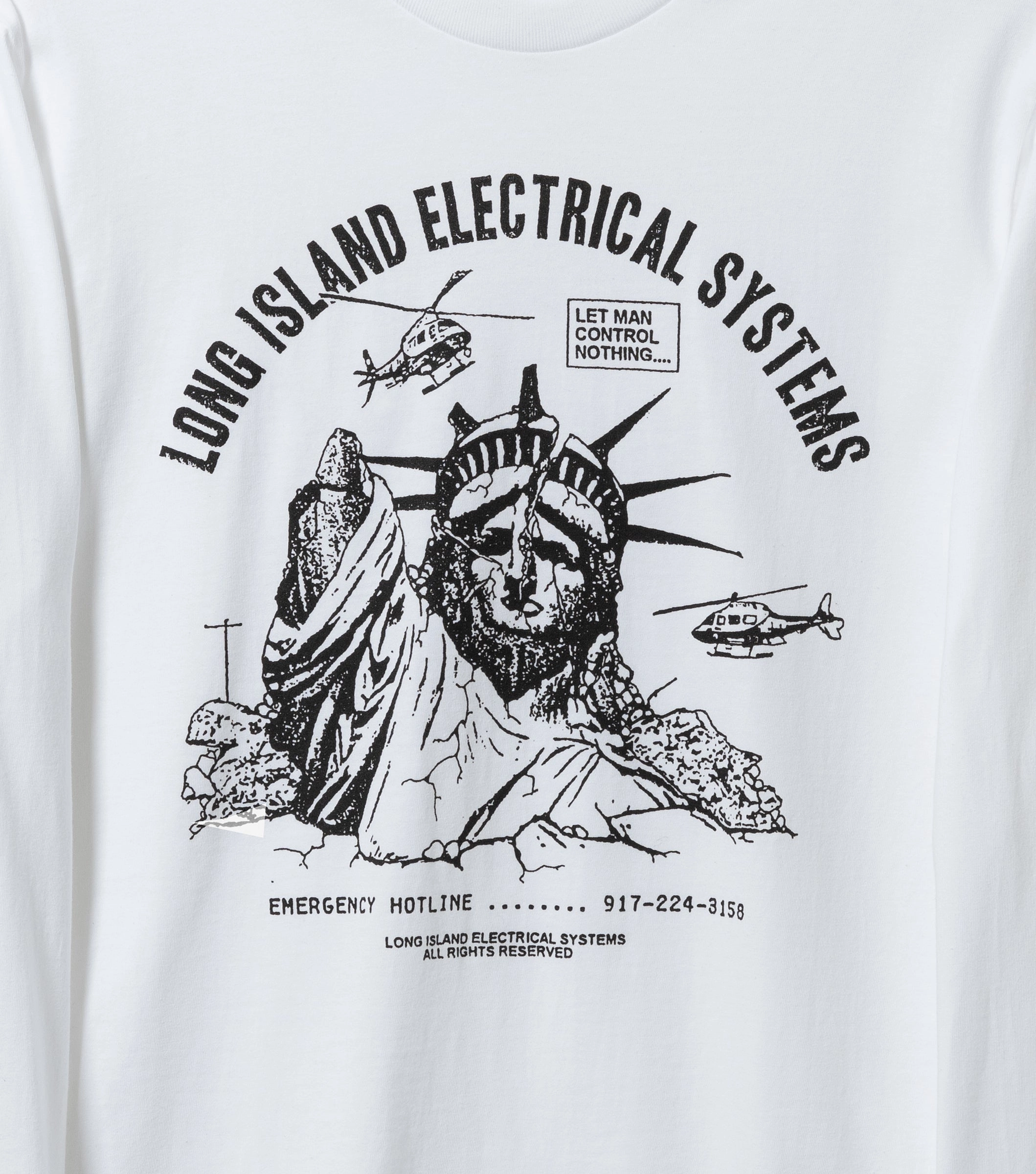 BreathableMesh Statue L.S. Tee (White)