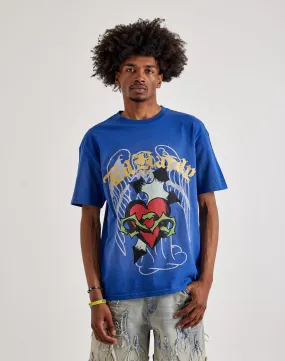 Grace Ease High End Ed Hardy  Sacred Heart Washed Boxy Tee