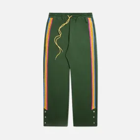 CROCHET PANEL PANT - GREEN Quick Core Island Vibe