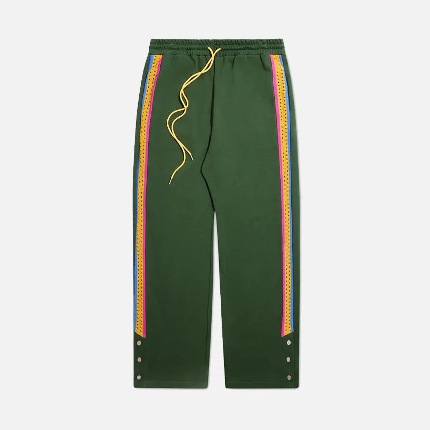 CROCHET PANEL PANT - GREEN Quick Core Island Vibe