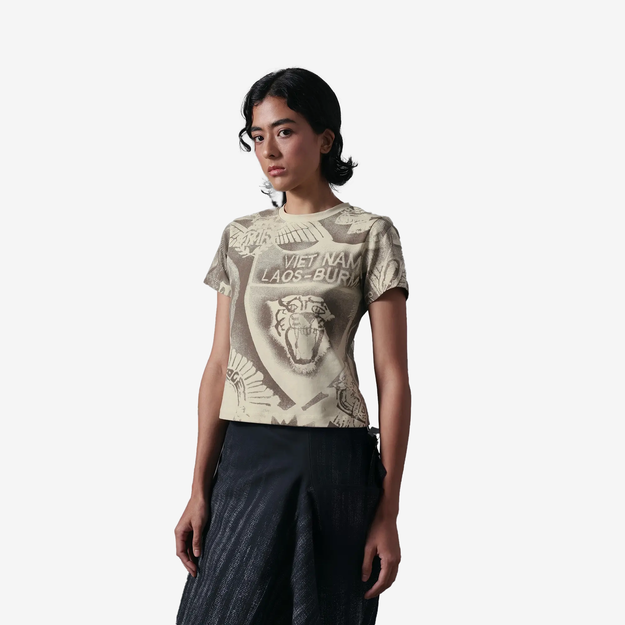 NonRestrictiveSilhouette ALMOST GODS | AEGIS RELAXED TEE { GREEN HAZE
