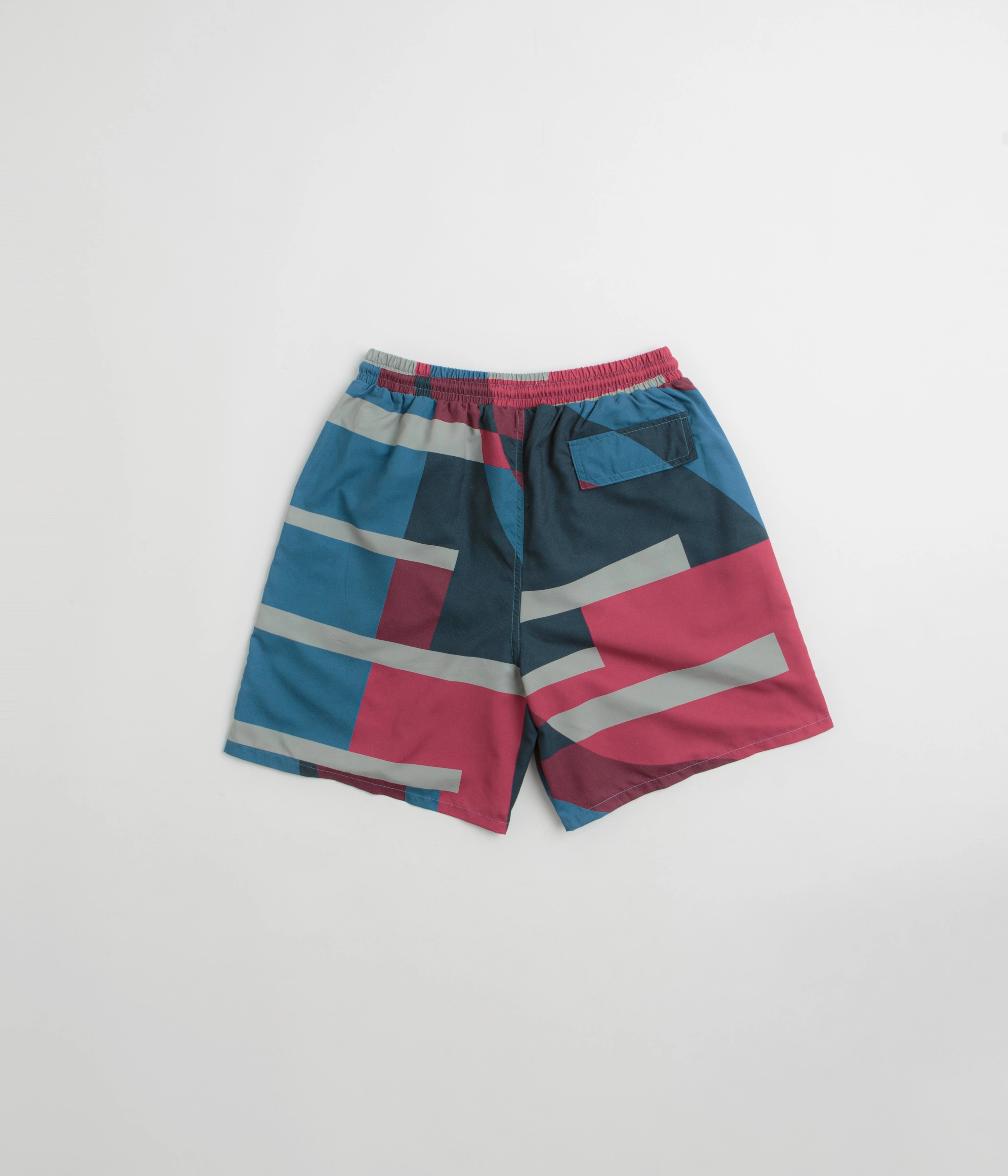 Daily Casual music event look by Parra Vertical Forest Swim Shorts - Blue