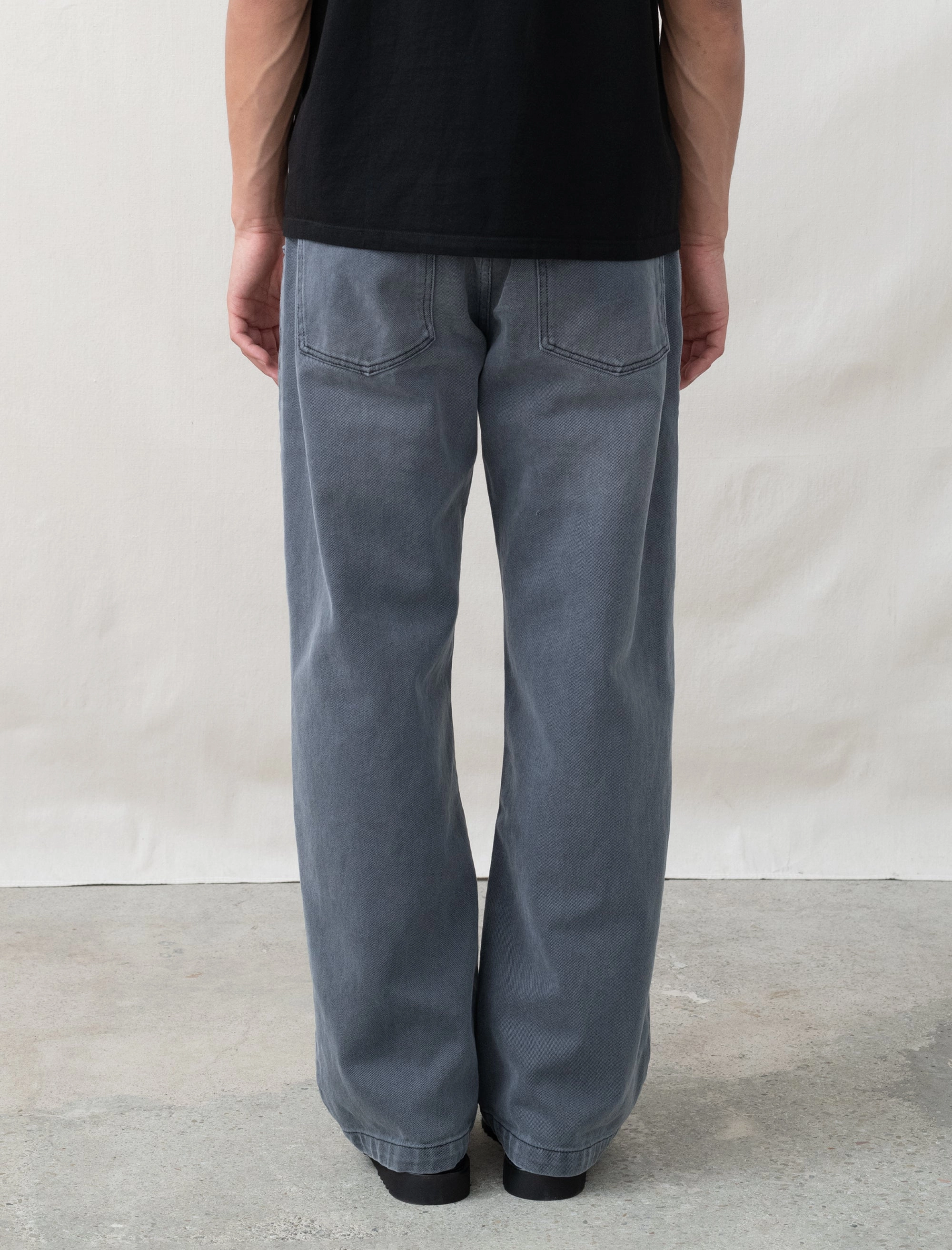 ExtendedSizeRange Soft Interior Straight Cut Jeans (Washed Slate)