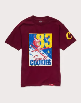 OdorResistant Luxury Mood Cookies Sf Slopes Burgundy Tee