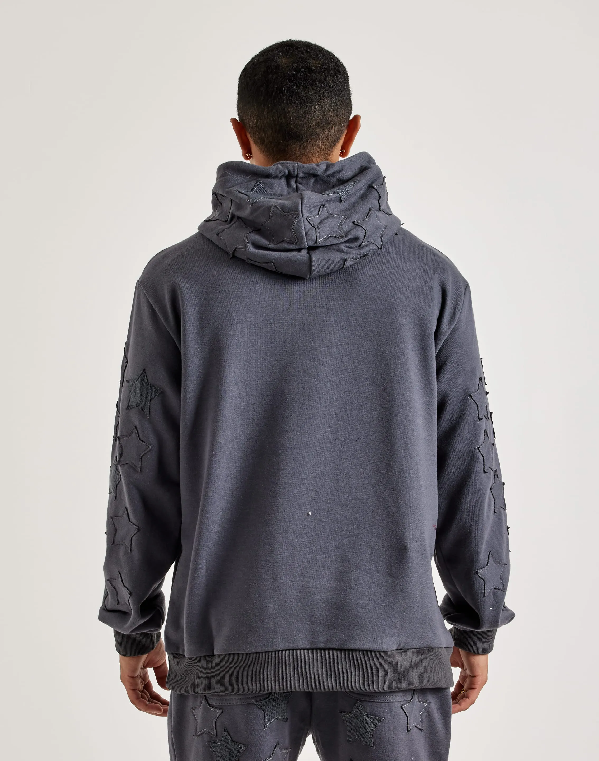 Poise Fit WAIMEA Star Patch Fleece Hoodie