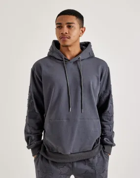 WAIMEA Star Patch Fleece Hoodie ElasticFree Cuffs
