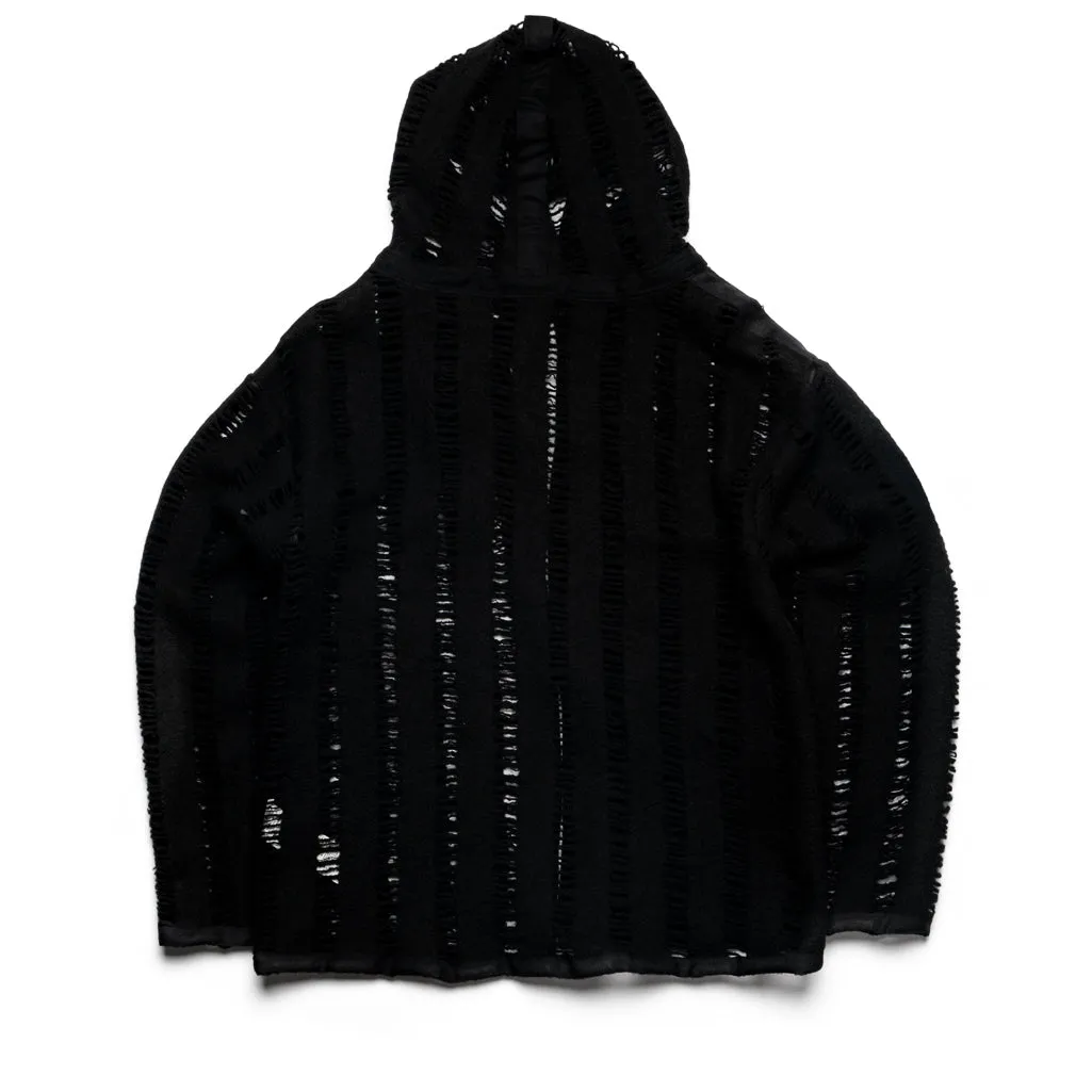 424 Black Laddering Hoodie - Black Valentine's Day wear Niche style