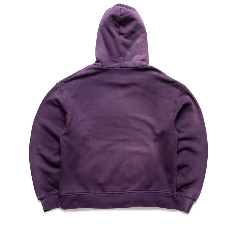 Bohemian style Alchemist Fringe Hoodie - Plum