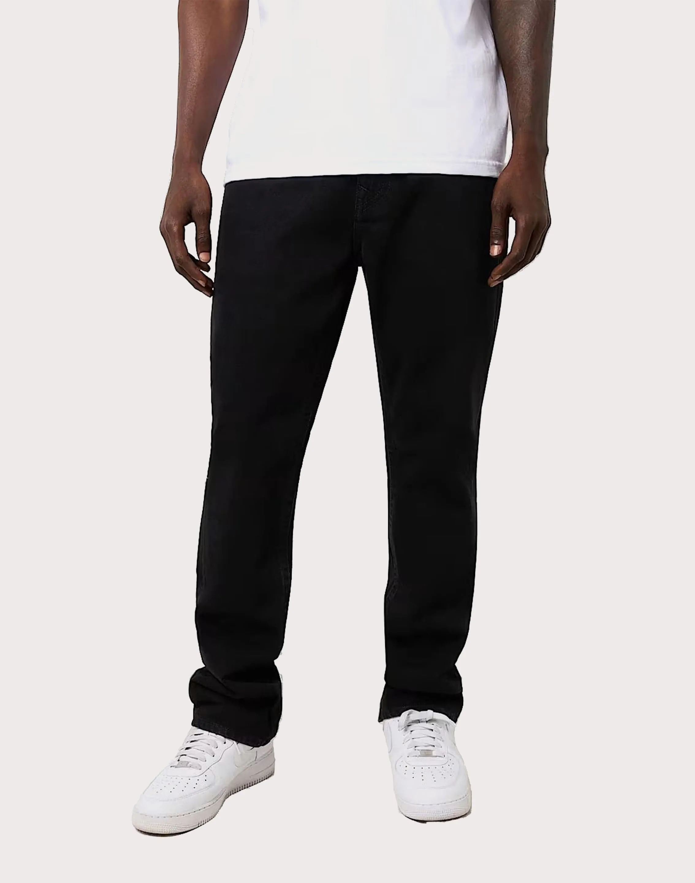 True Religion Ricky Crystal Logo Straight Fit Denim Jeans Global Edge