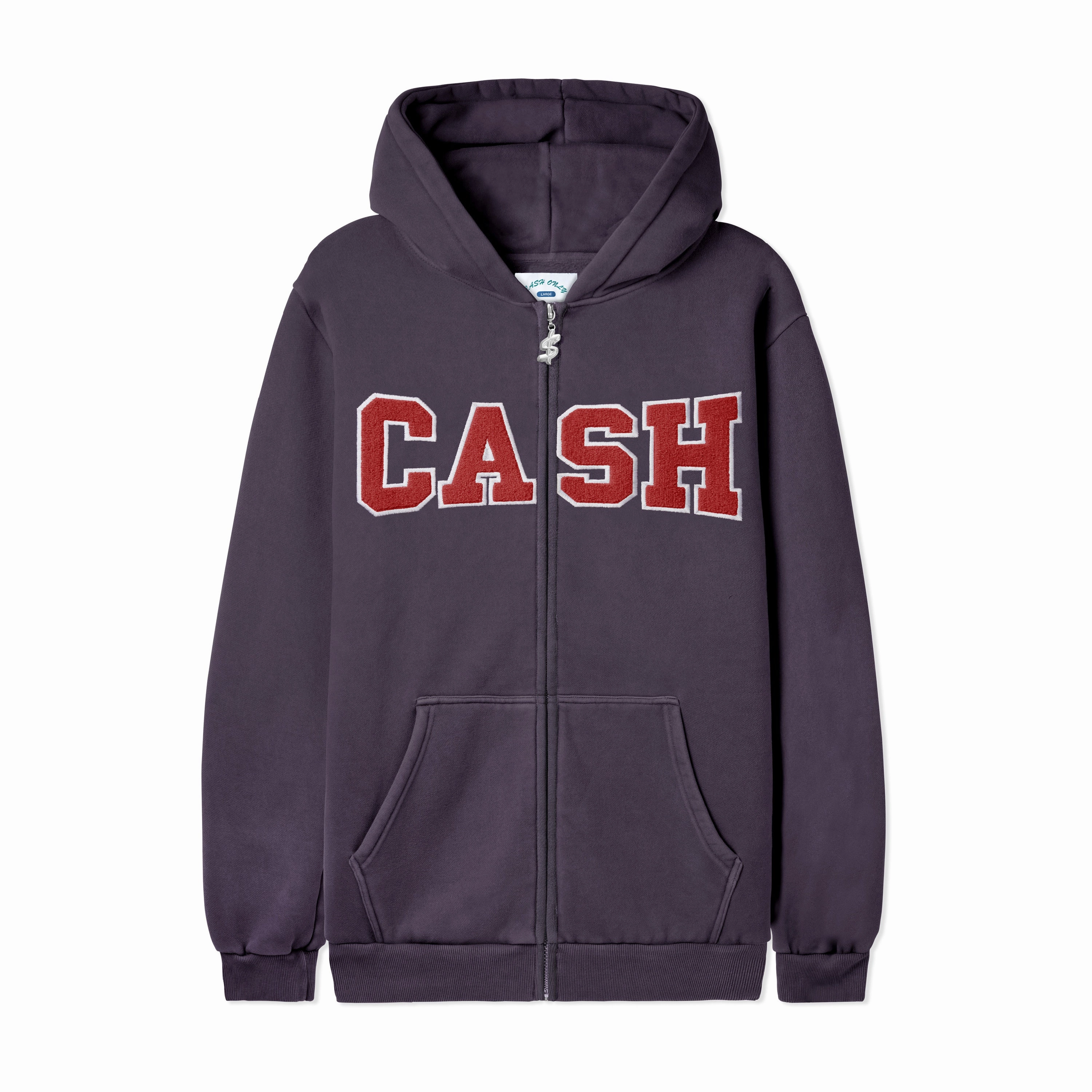 Cash Only Campus Zip-Thru Hood Fresh Look