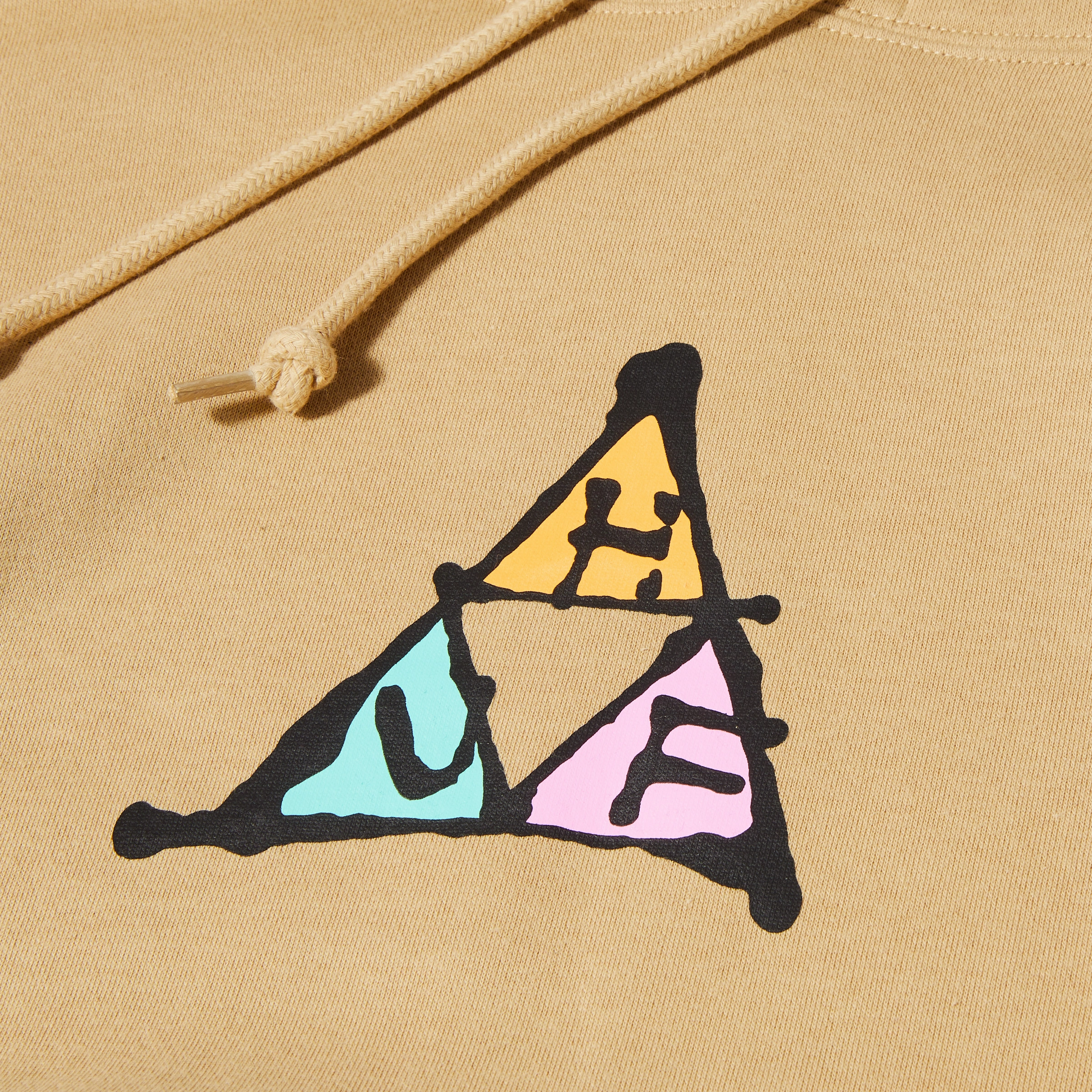 Urban Minimal Loose Fit Huf No-Fi Triple Triangle Pullover Hood