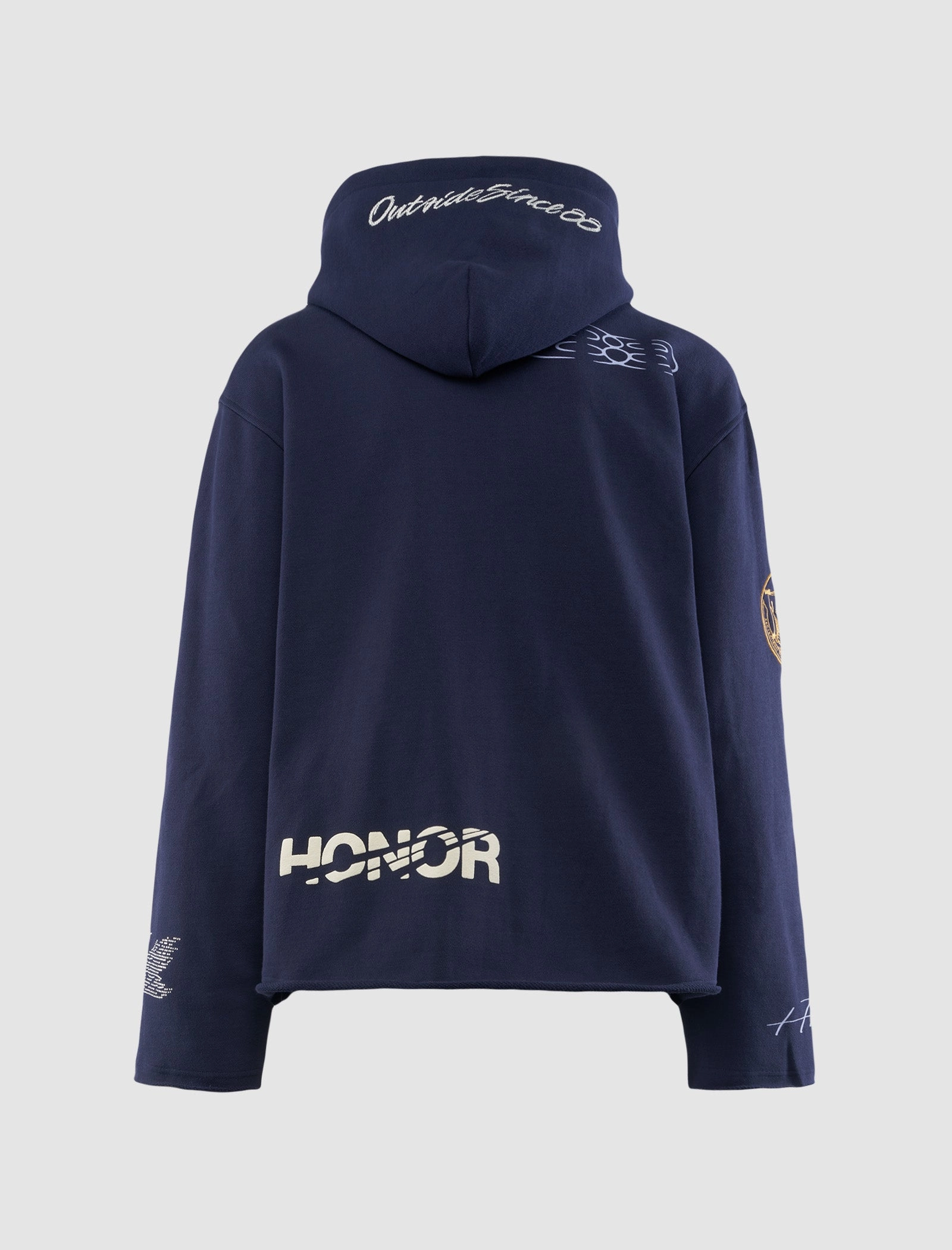 1988 FULL ZIP HOOD BondedZipperGuards Comfortable Urban Piece