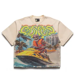 amusement park event Godspeed New York Wave Runner Tee - Bone