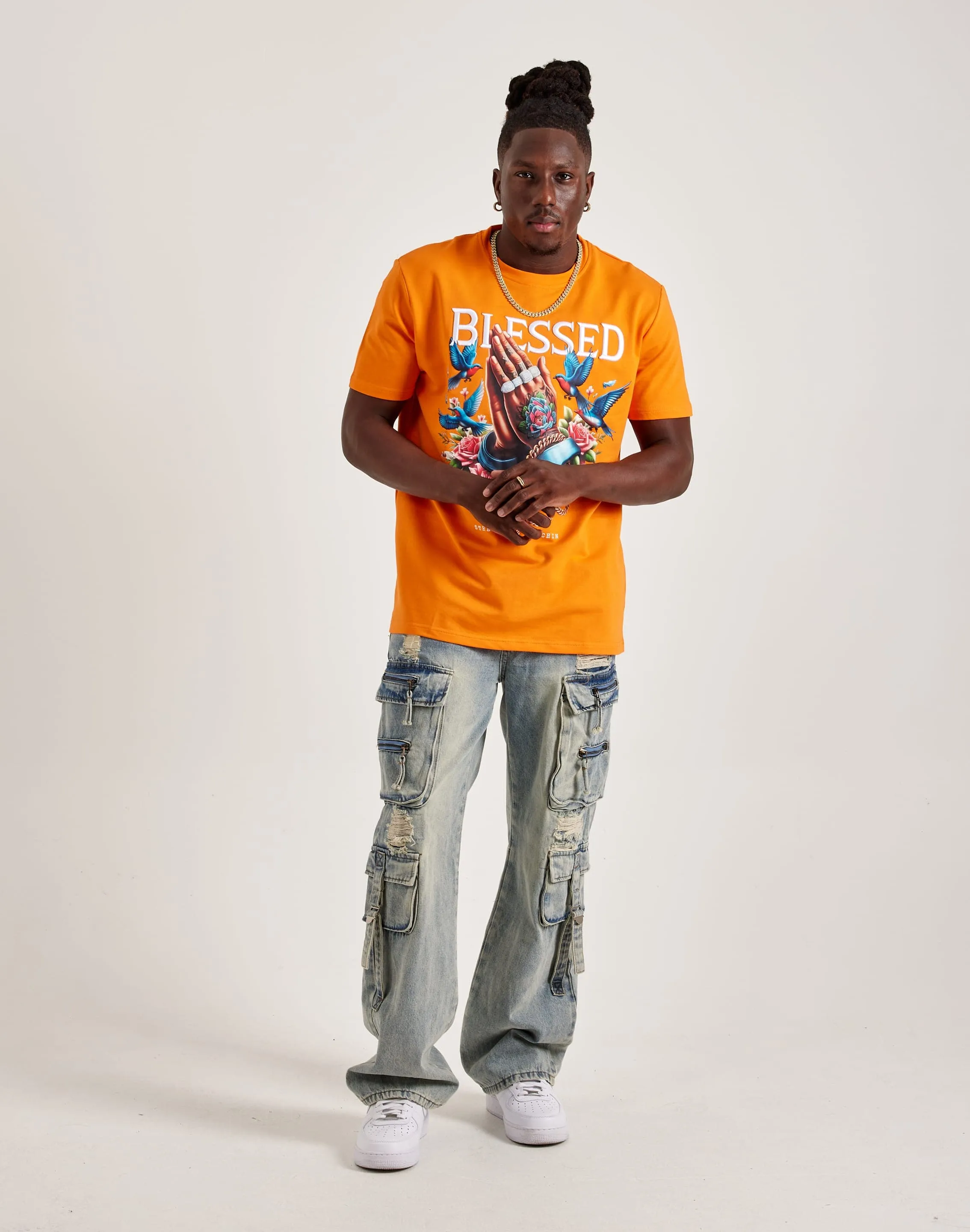 Streetz Iz Watchin Blessed Tee CrossBackStructure SmoothInnerLining