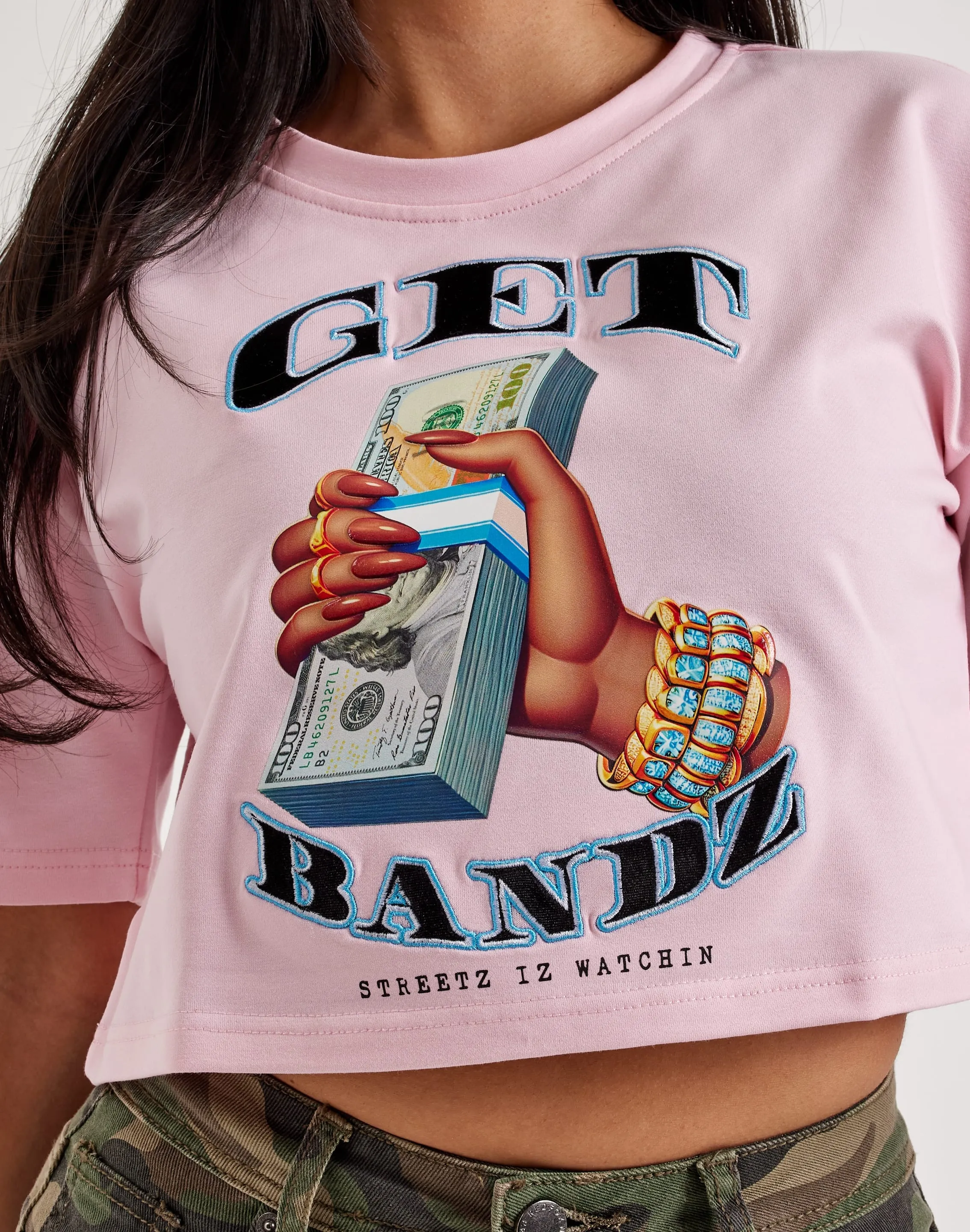 fresh start Student Cool Streetz Iz Watchin Get Bandz Tee