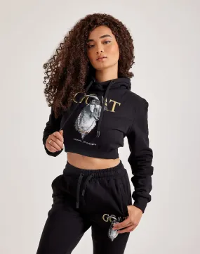 mesh ventilation Bead Soul Streetz Iz Watchin Goat Cropped Pullover Hoodie