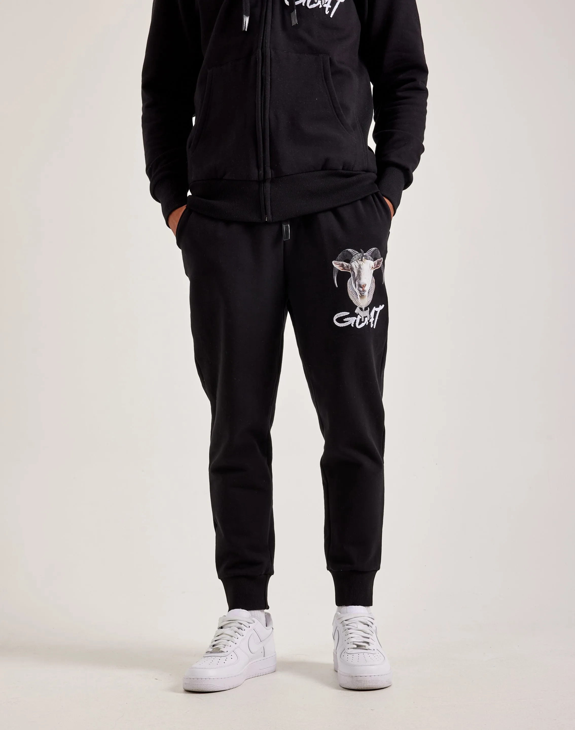 Pure Cotton Streetz Iz Watchin Goat Fleece Joggers