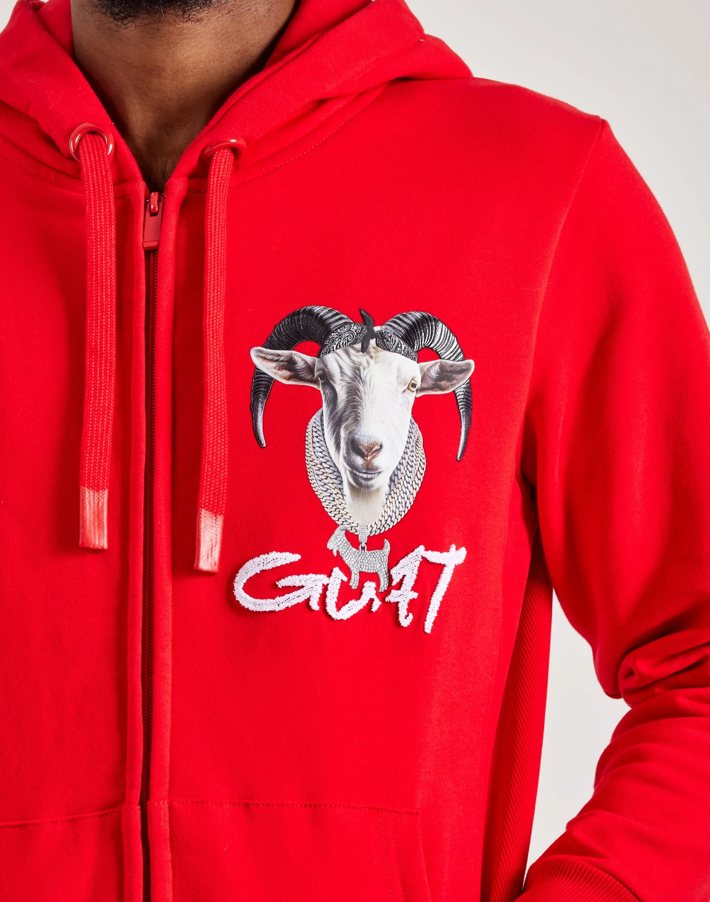 Streetz Iz Watchin Goat Full-Zip Hoodie ChafeFree Design
