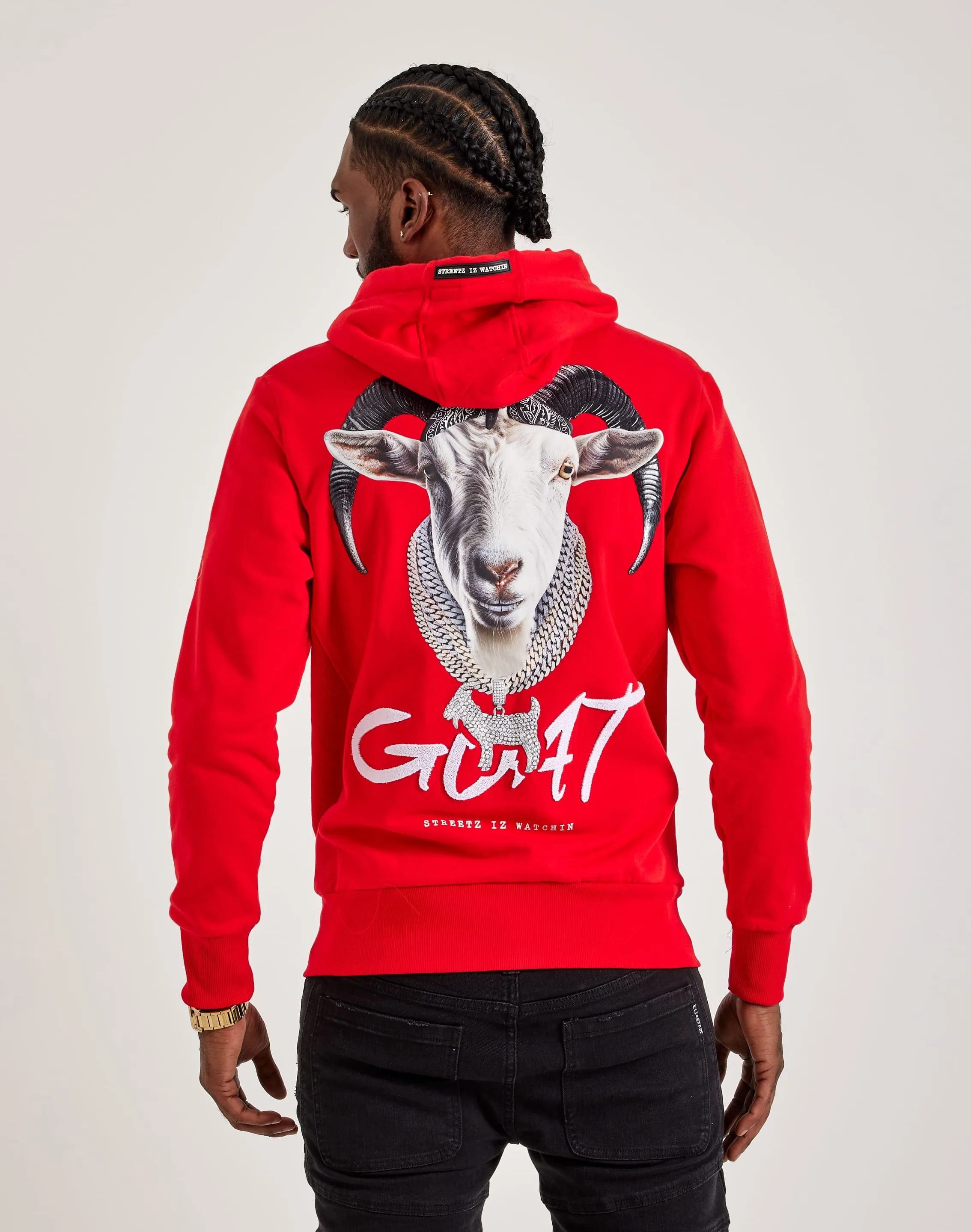 Streetz Iz Watchin Goat Full-Zip Hoodie Mature Charm