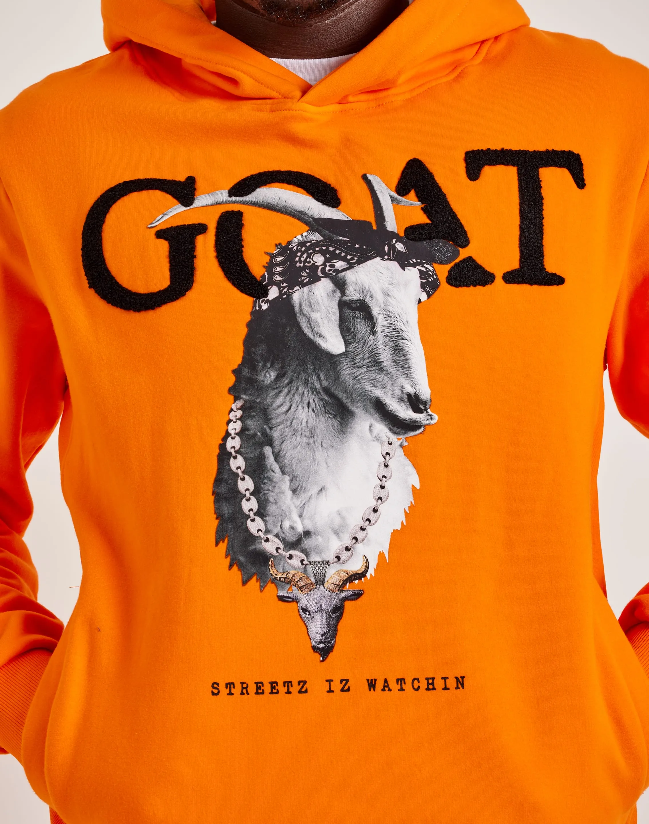 Streetz Iz Watchin Goat Pullover Hoodie Urban Flow pack light