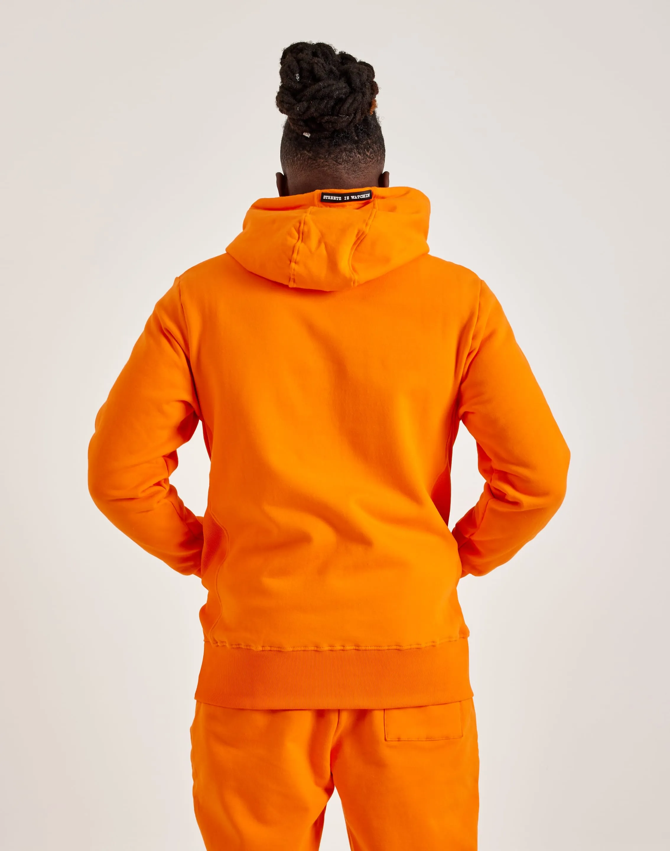 Streetz Iz Watchin Goat Pullover Hoodie Placket Closure Parisian Chic