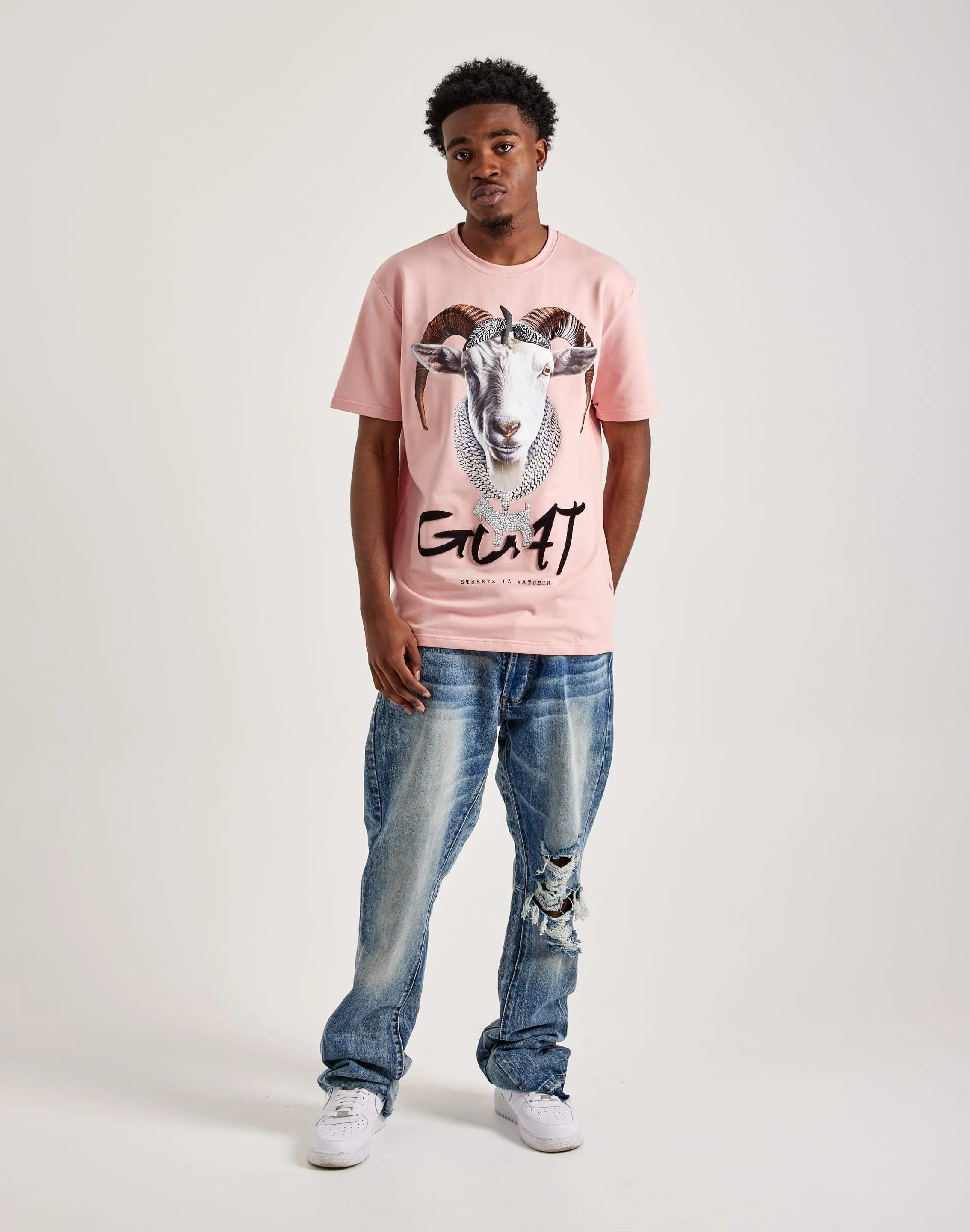 Streetz Iz Watchin Goat Tee NonRestrictive Cut