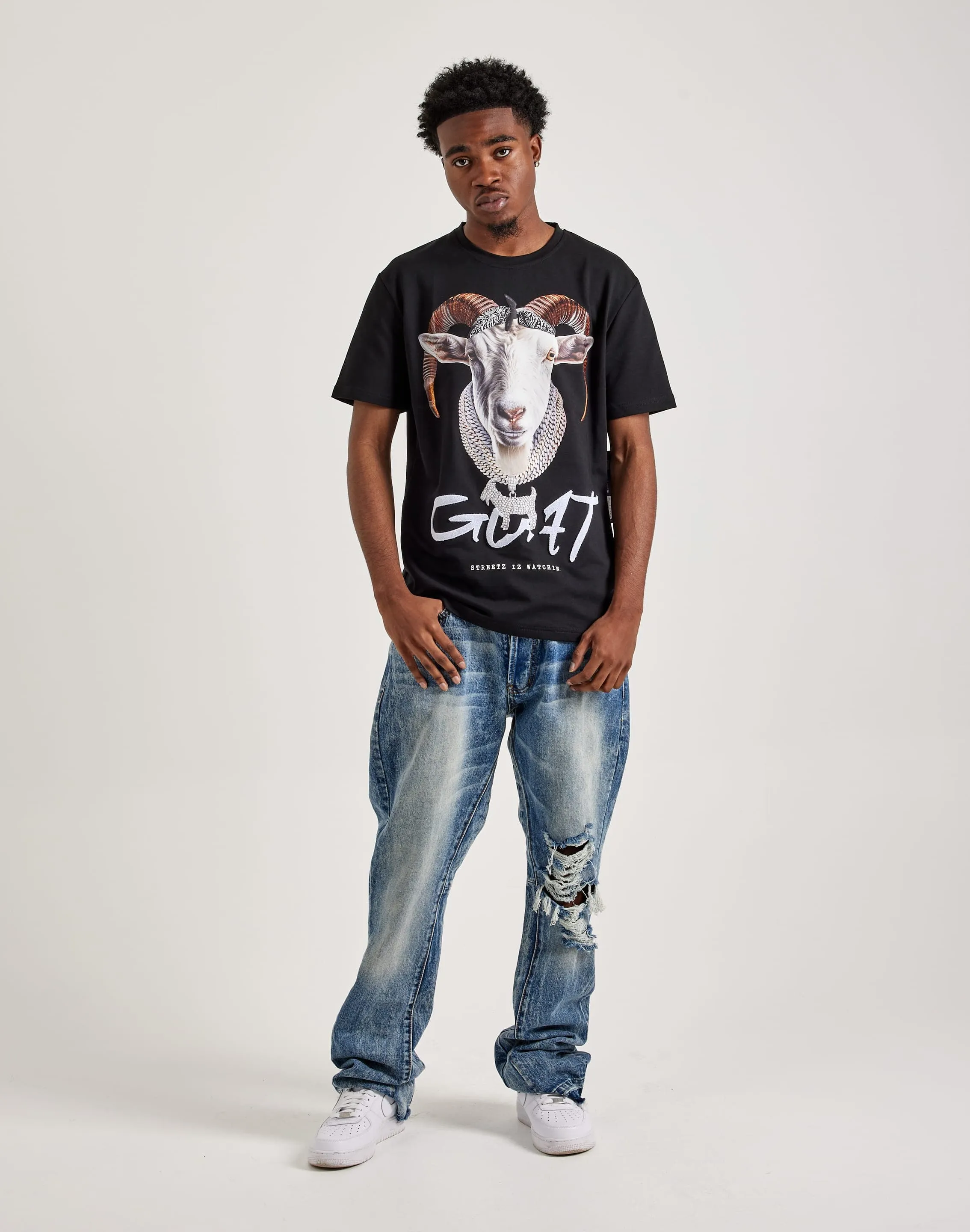 Streetz Iz Watchin Goat Tee Italian Flair