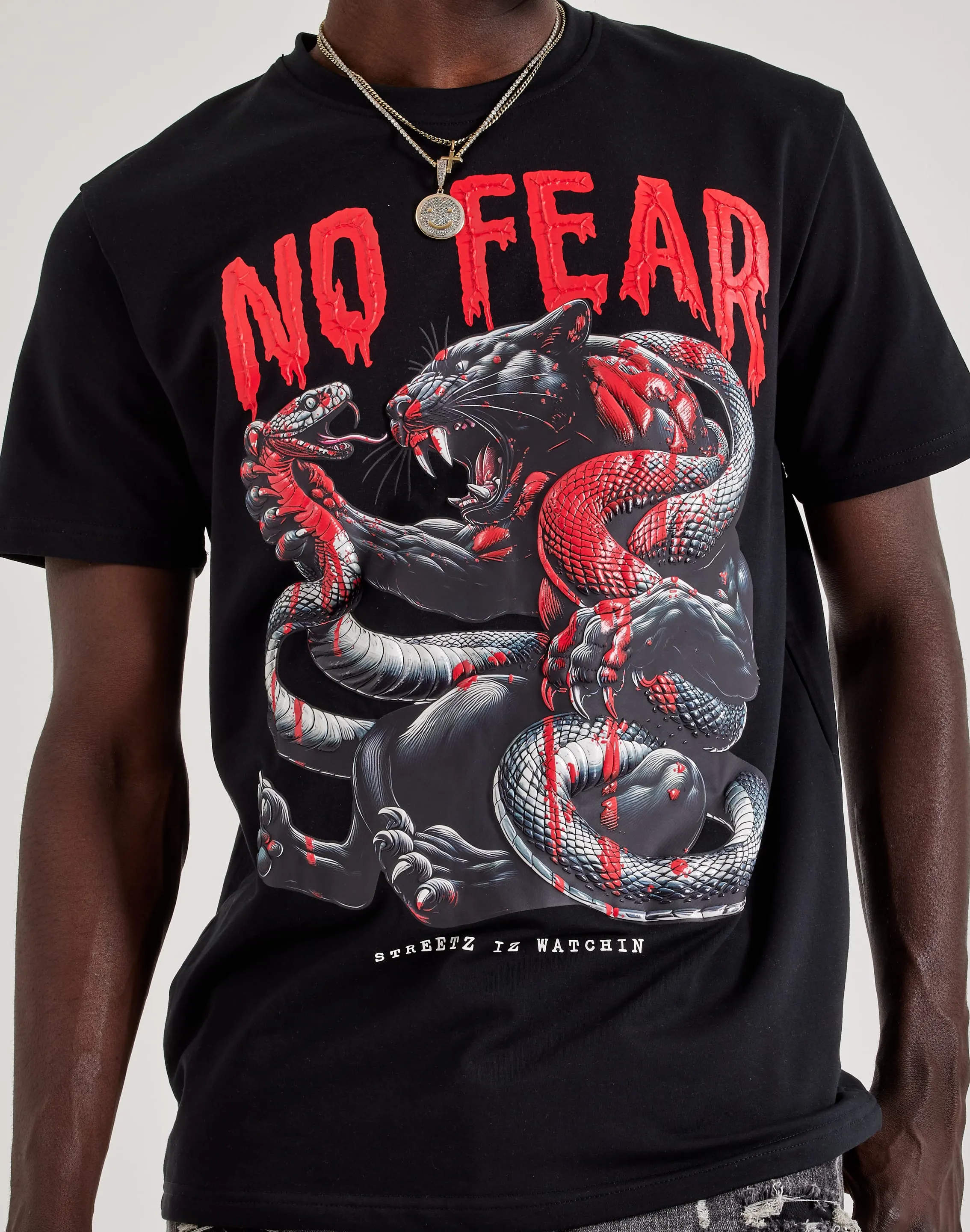 Streetz Iz Watchin No Fear Tee WrinkleFreeTexture StretchFit