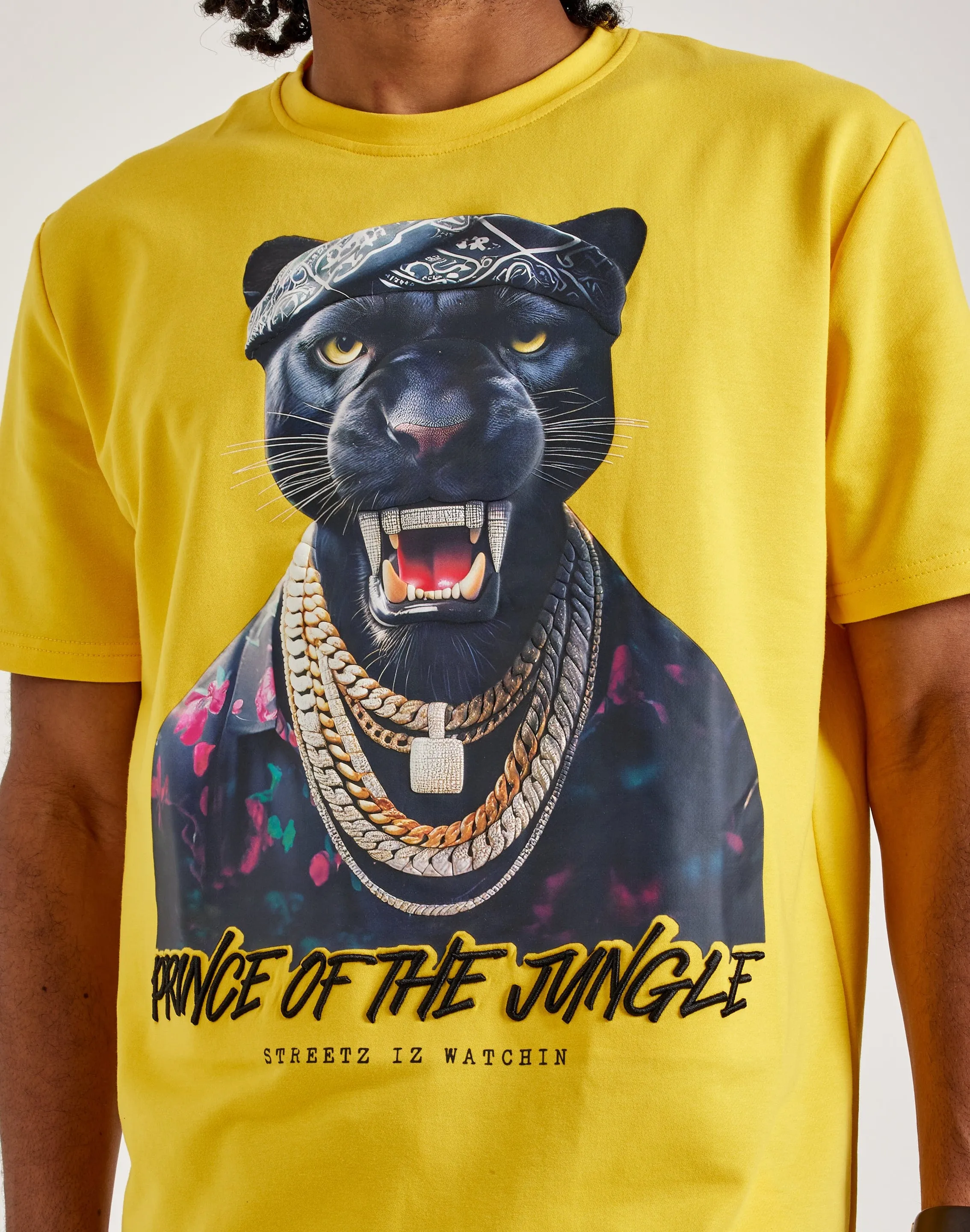 Zen Glow Organic Ease Streetz Iz Watchin Prince Of The Jungle Tee