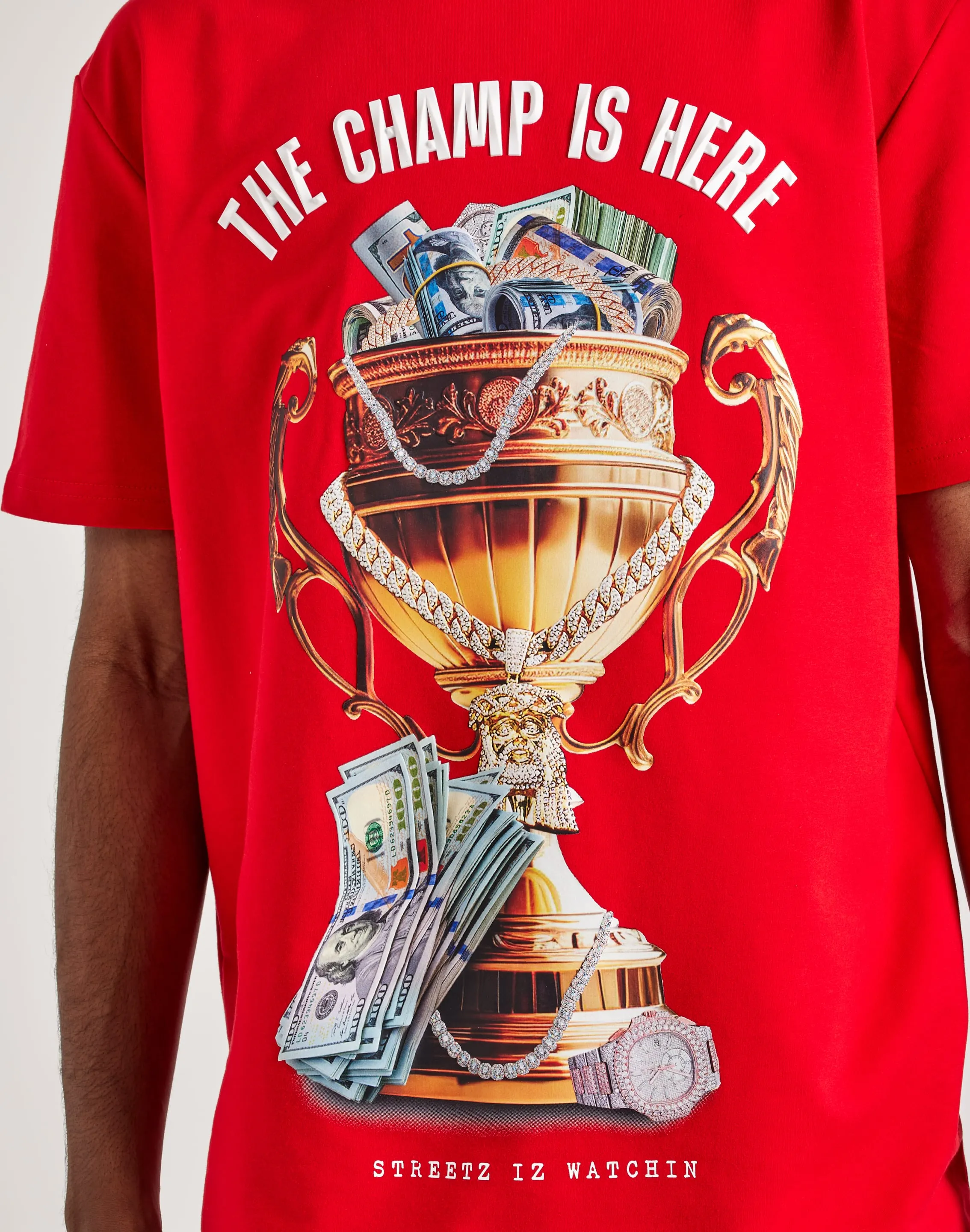 Streetz Iz Watchin The Champ Is Here Tee EcoFriendly Material Kid Play