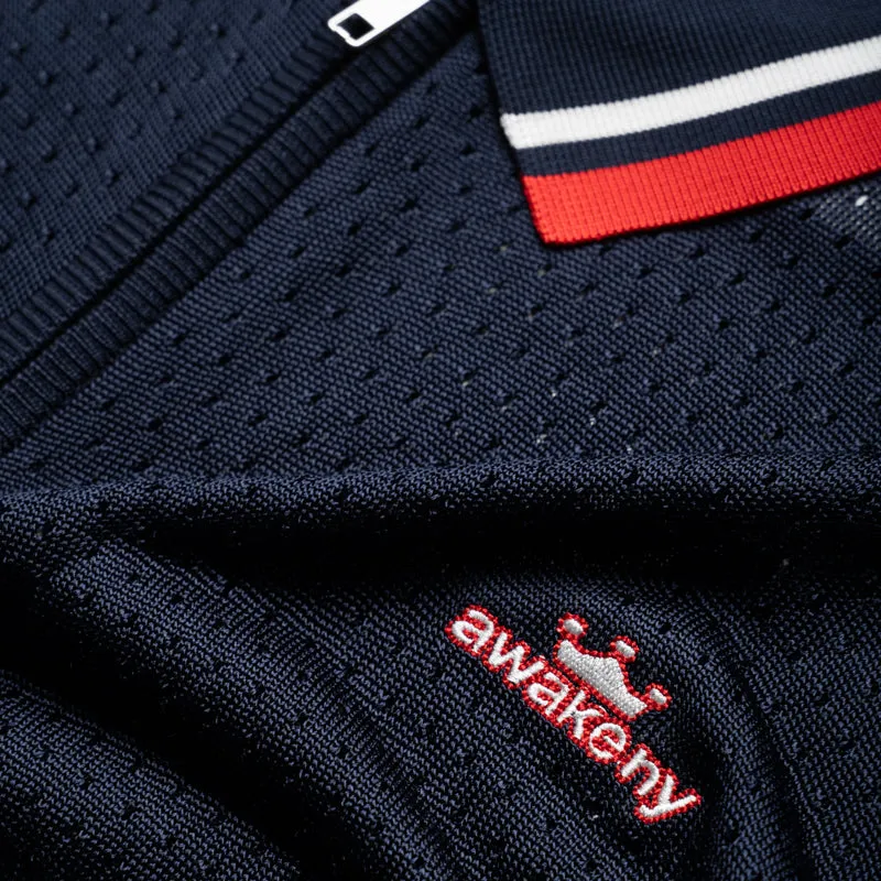 Awake NY Mesh Polo - Navy Everyday Essential