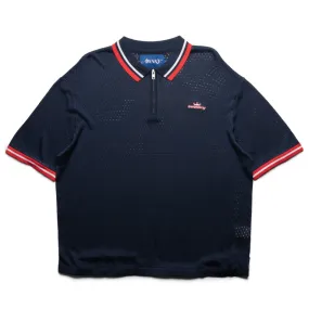 Plus size option Timeless elegance Awake NY Mesh Polo - Navy