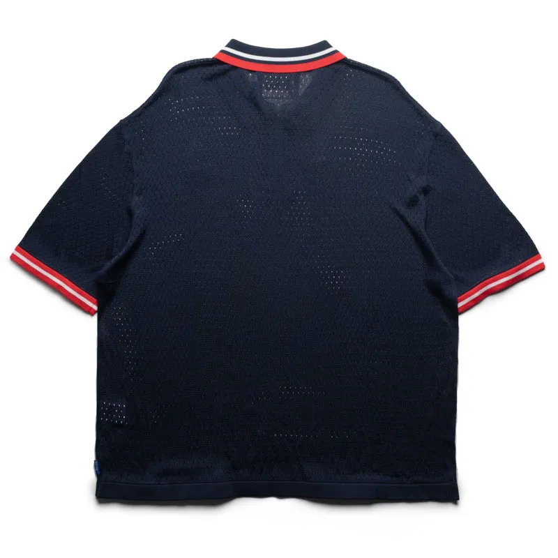 Pastel Shade Awake NY Mesh Polo - Navy