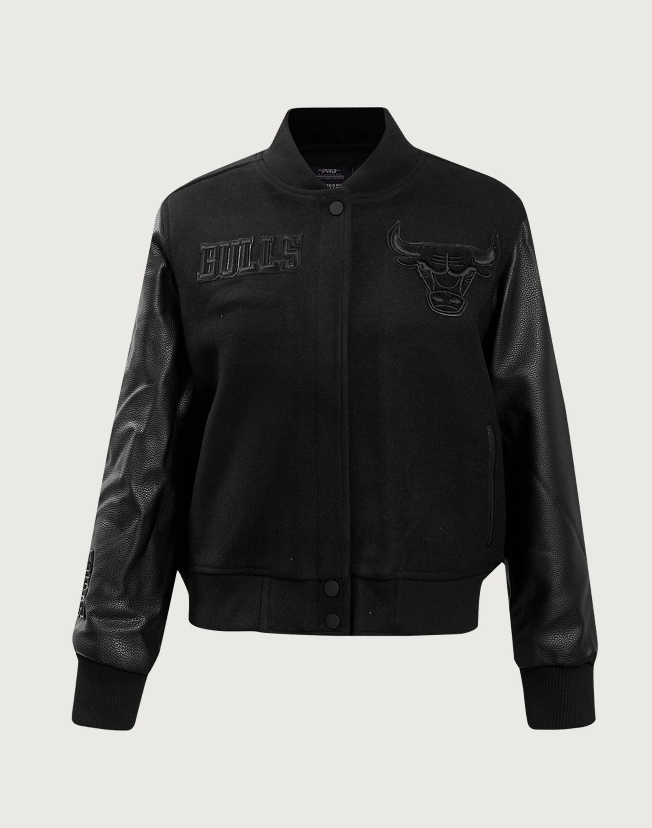Antibacterial Finish Pro Standard NBA Chicago Bulls Triple Black Wool Varsity Jacket