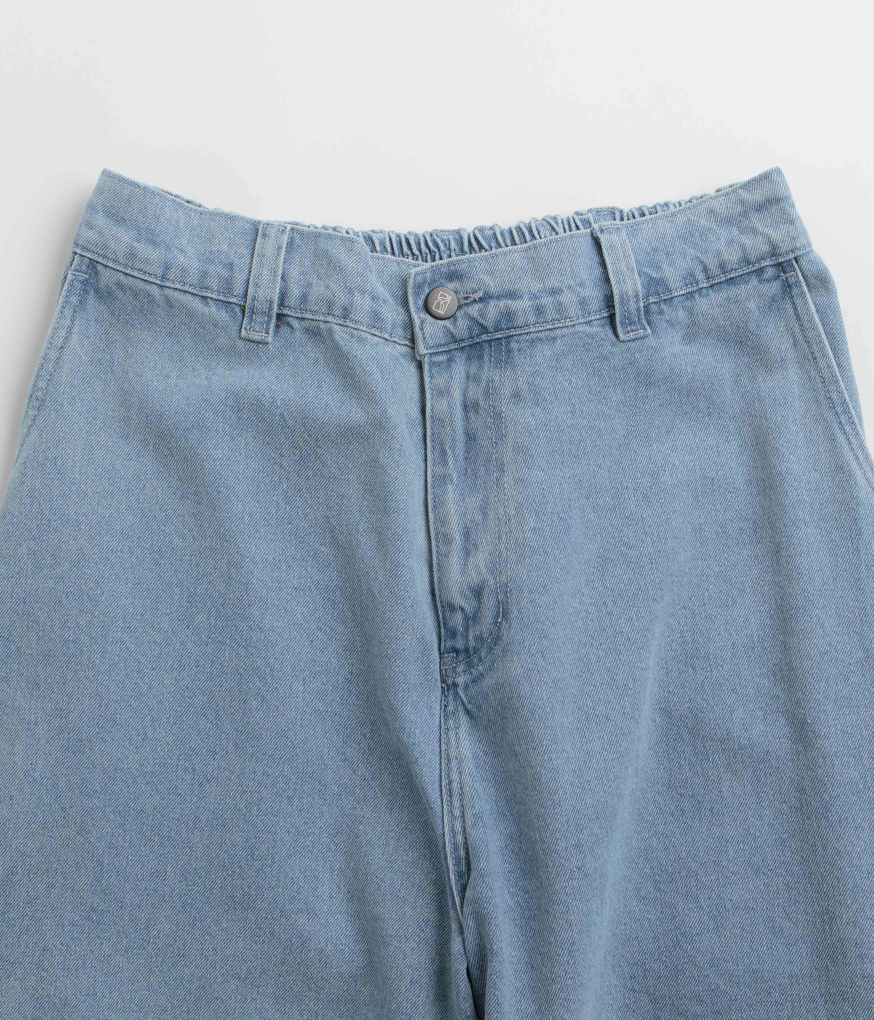 Poetic Collective Sculptor Shorts - Light Denim Non Binding Leg Openings stretchy design